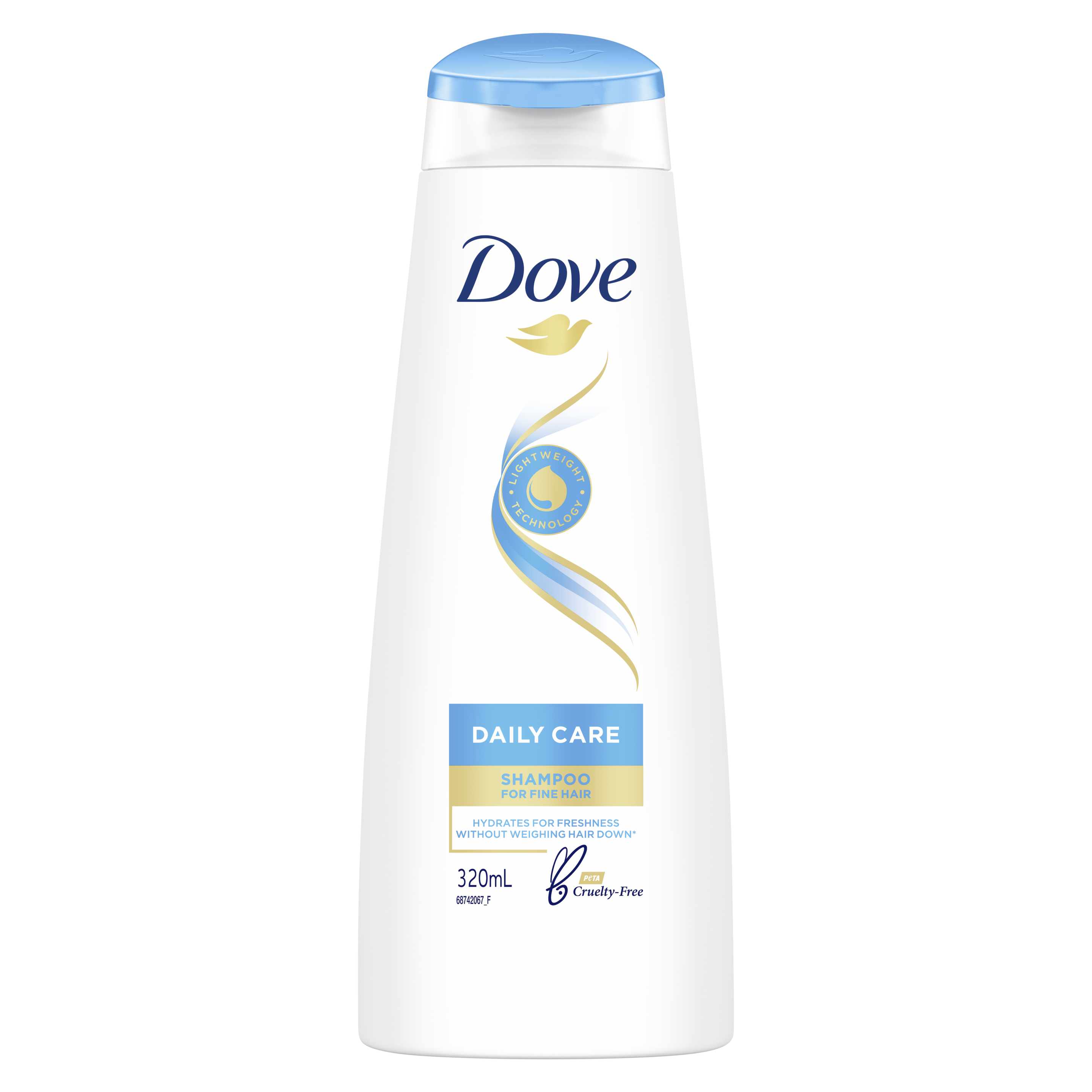 Dove Daily Care Shampoo 320ml Text