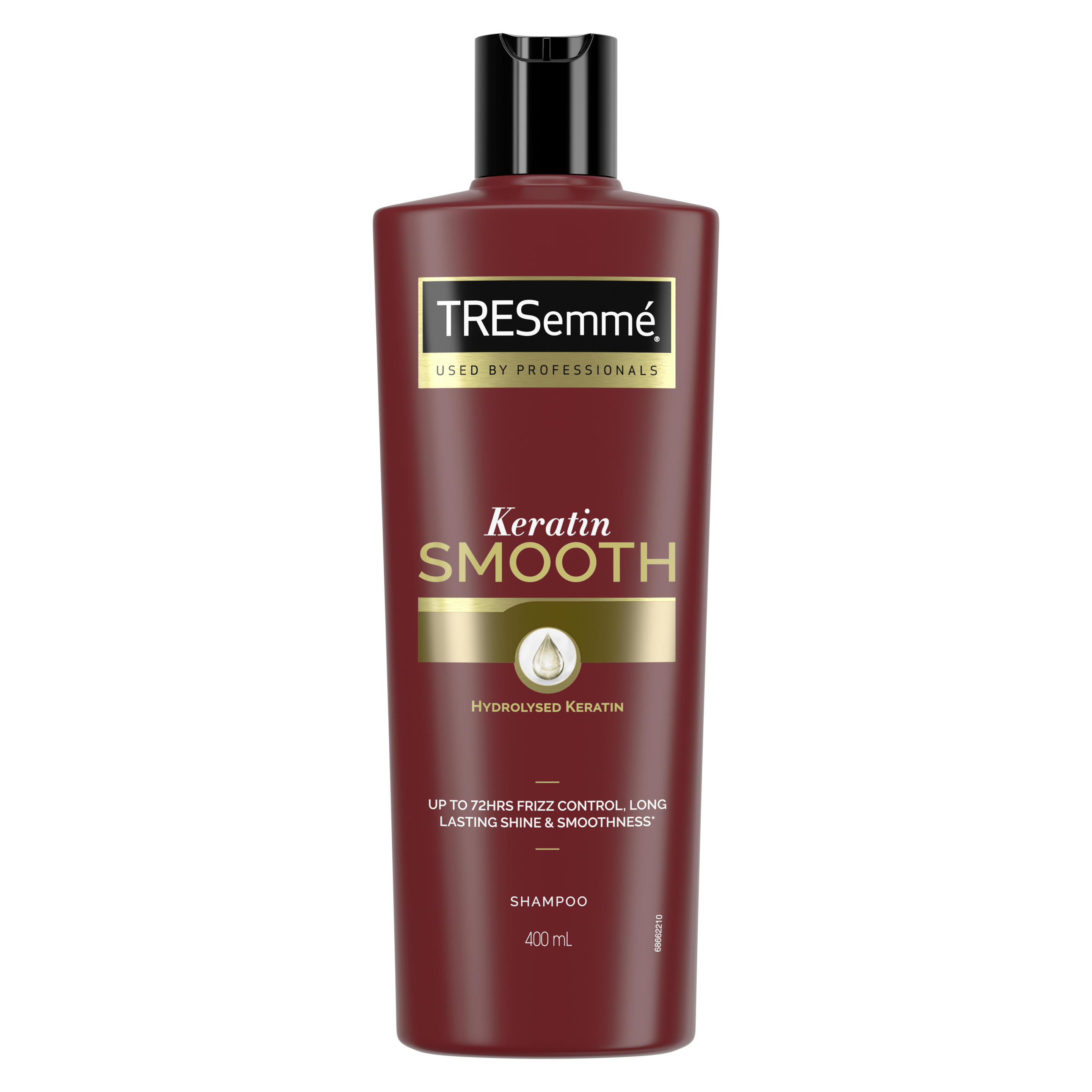A 400ml bottle of TRESemmé Keratin Smooth Shampoo front of pack image