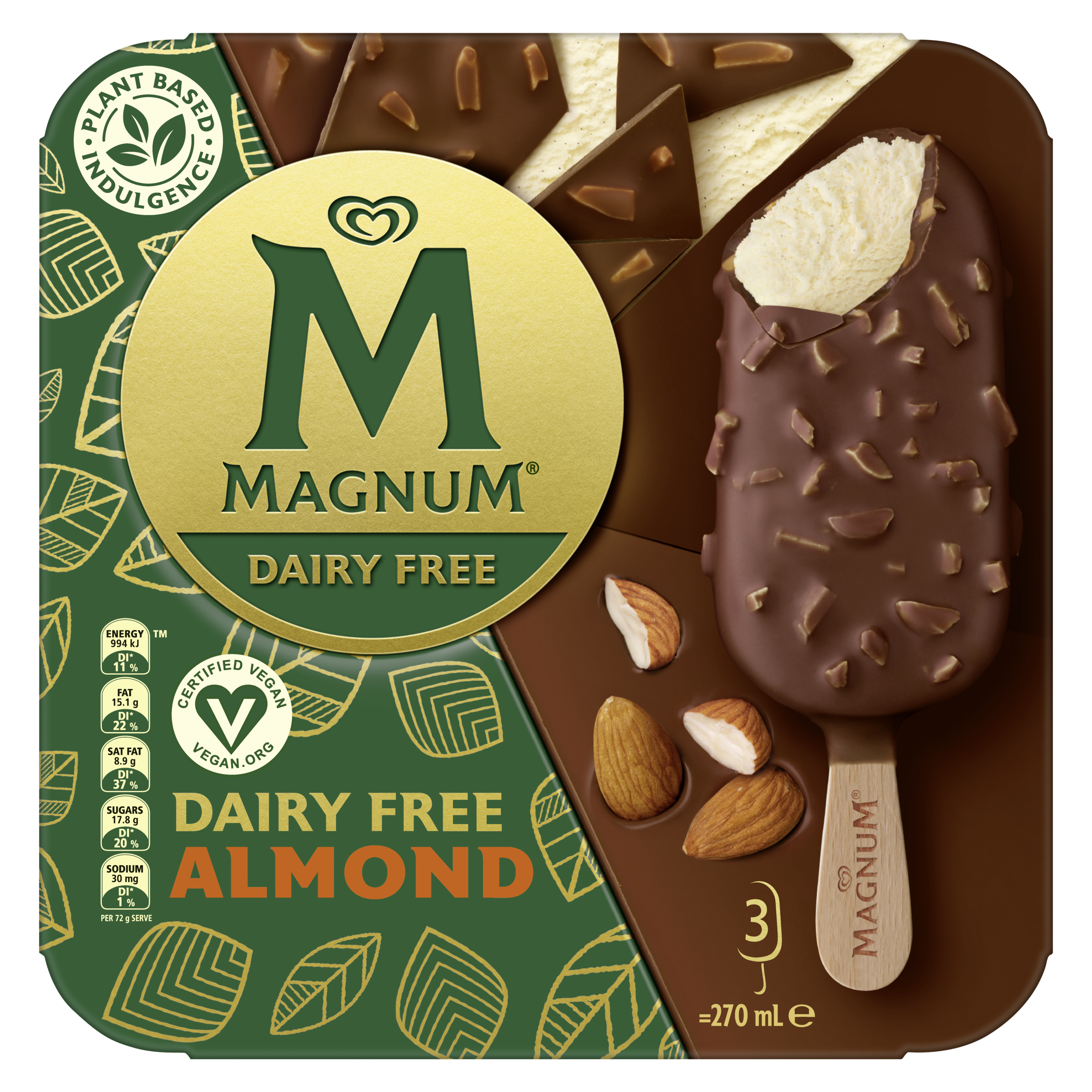Magnum Dairy Free Almond Multipack