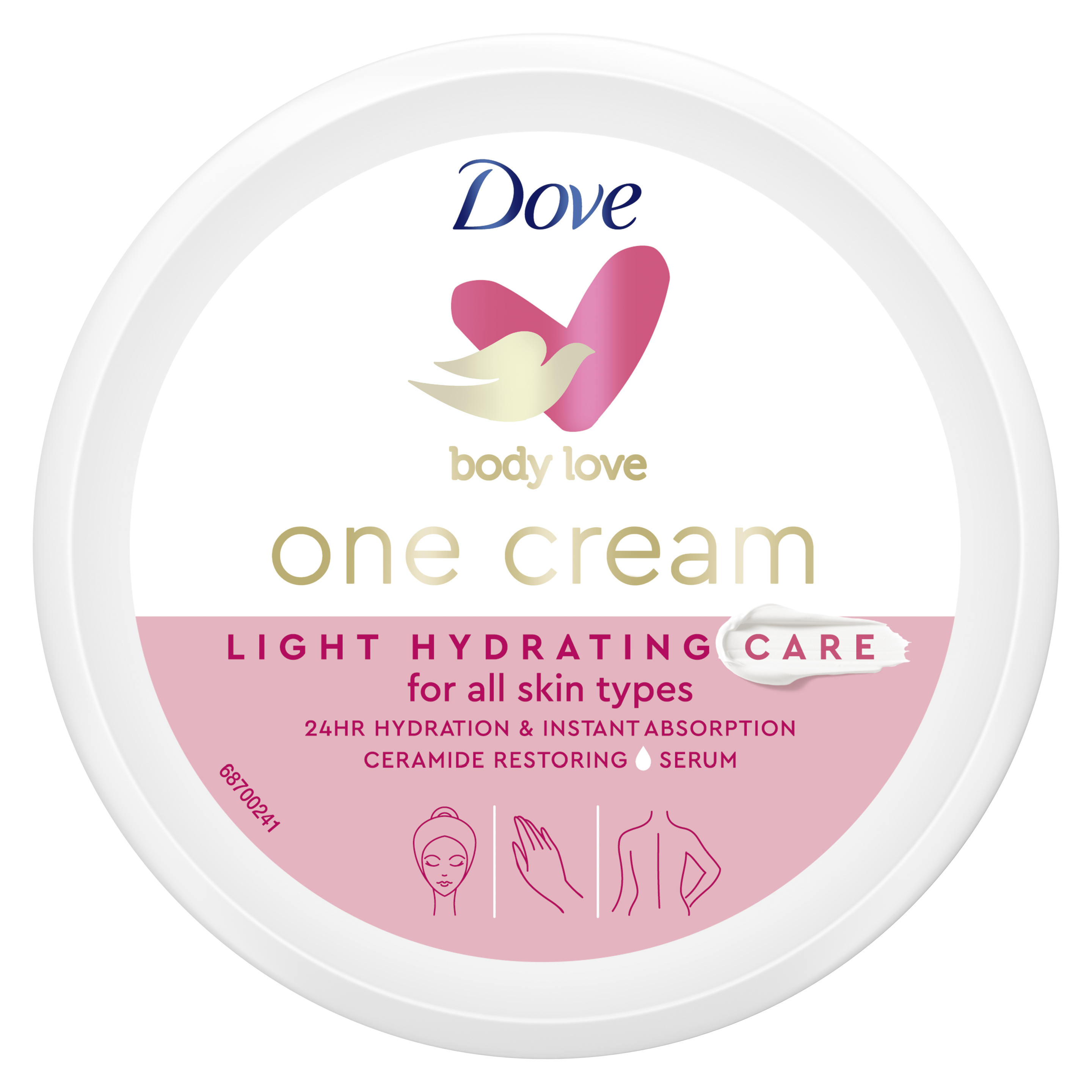Dove Light Hydration One Cream 250ml