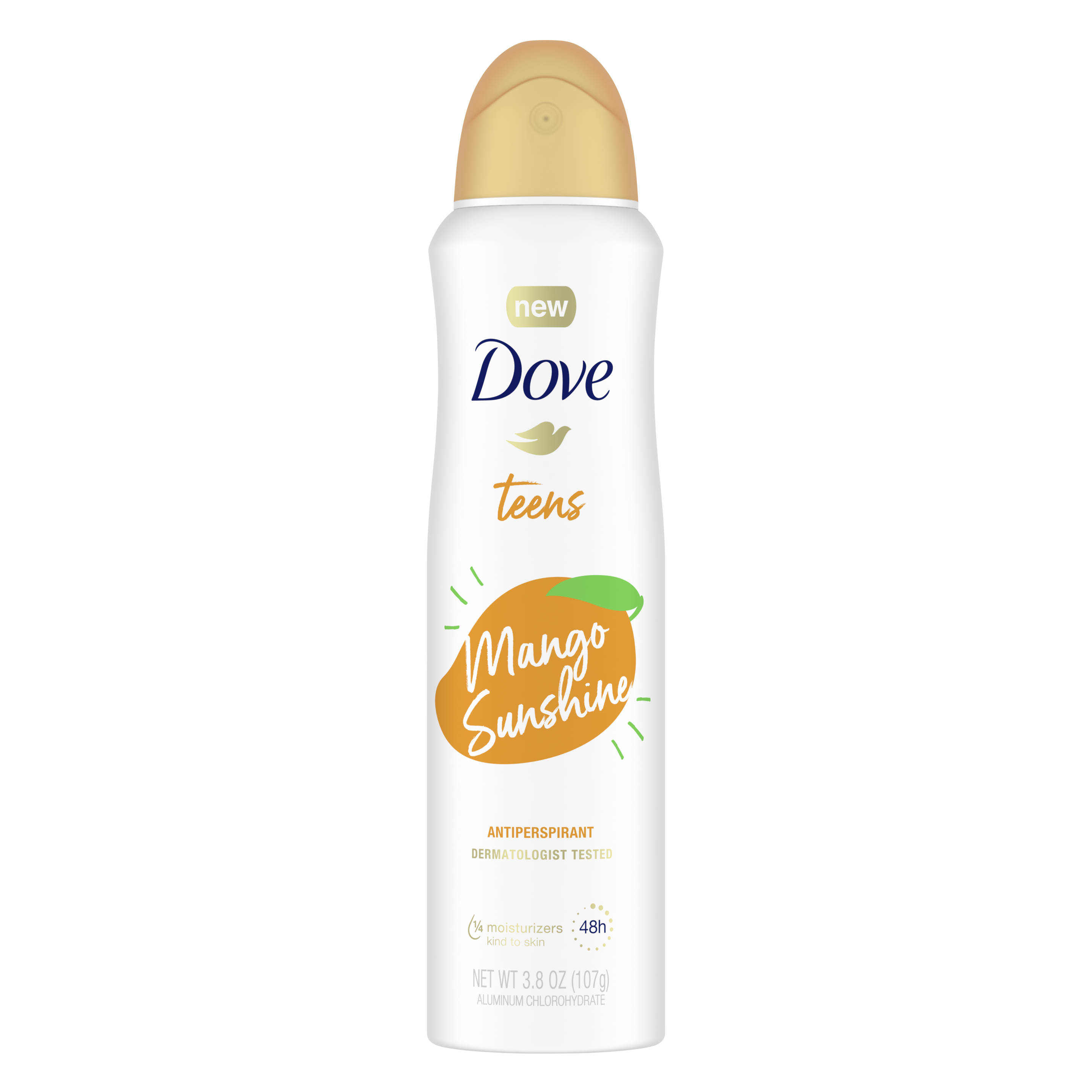 Dove Teens Dry Spray Antiperspirant Deodorant Mango Sunshine