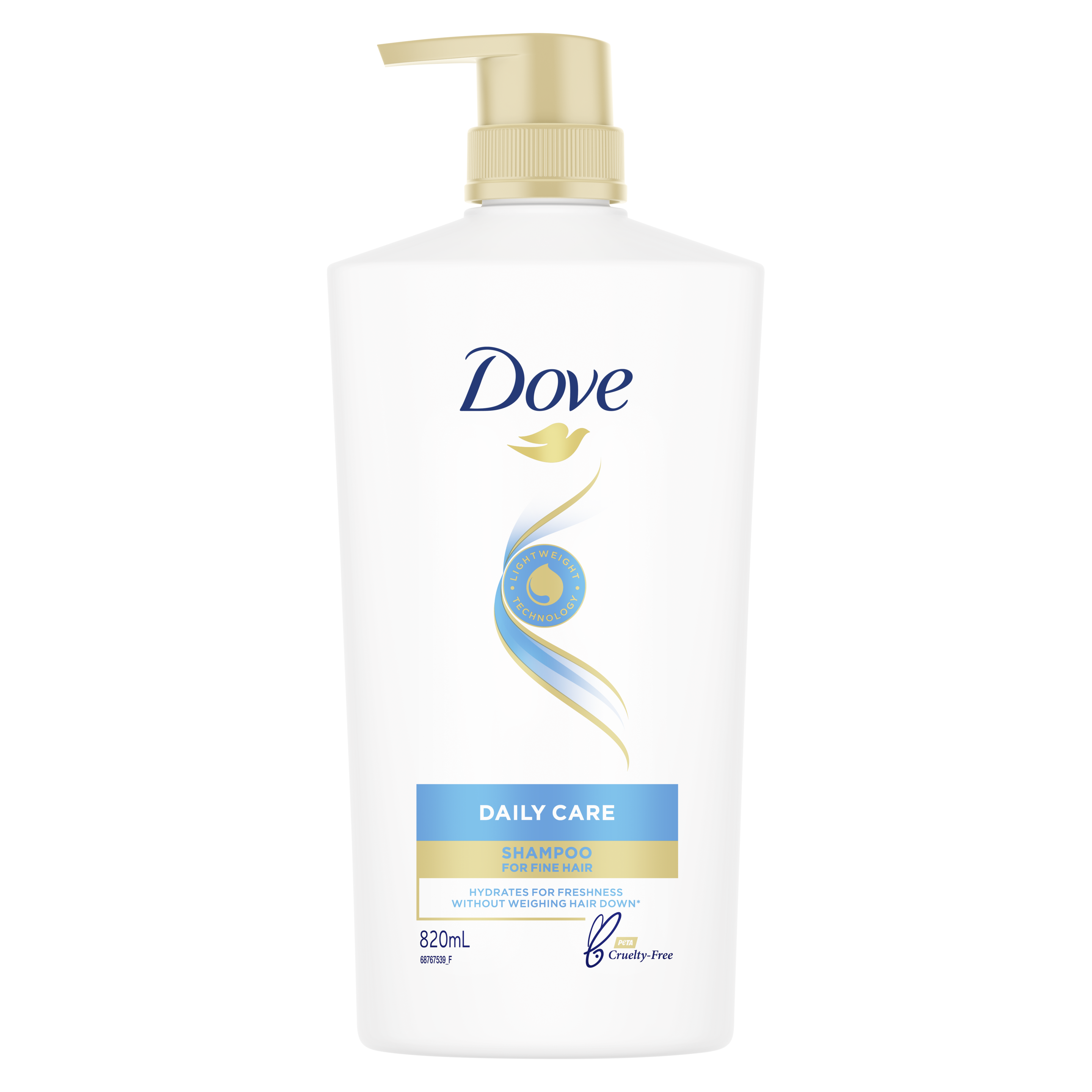 Dove Daily Care Shampoo 820ml Text