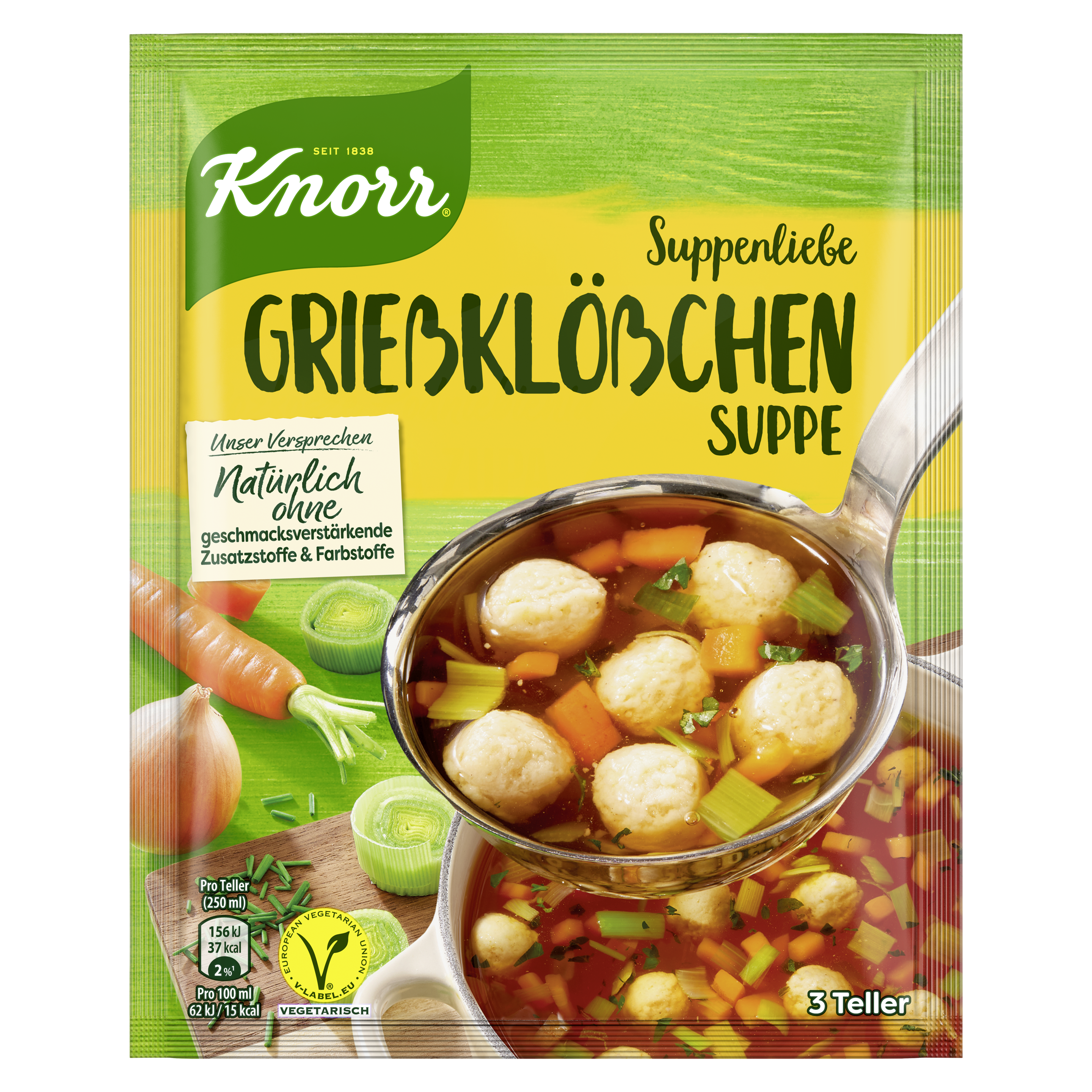 Knorr Suppenliebe Grießklößchen Suppe 750 ml Beutel
