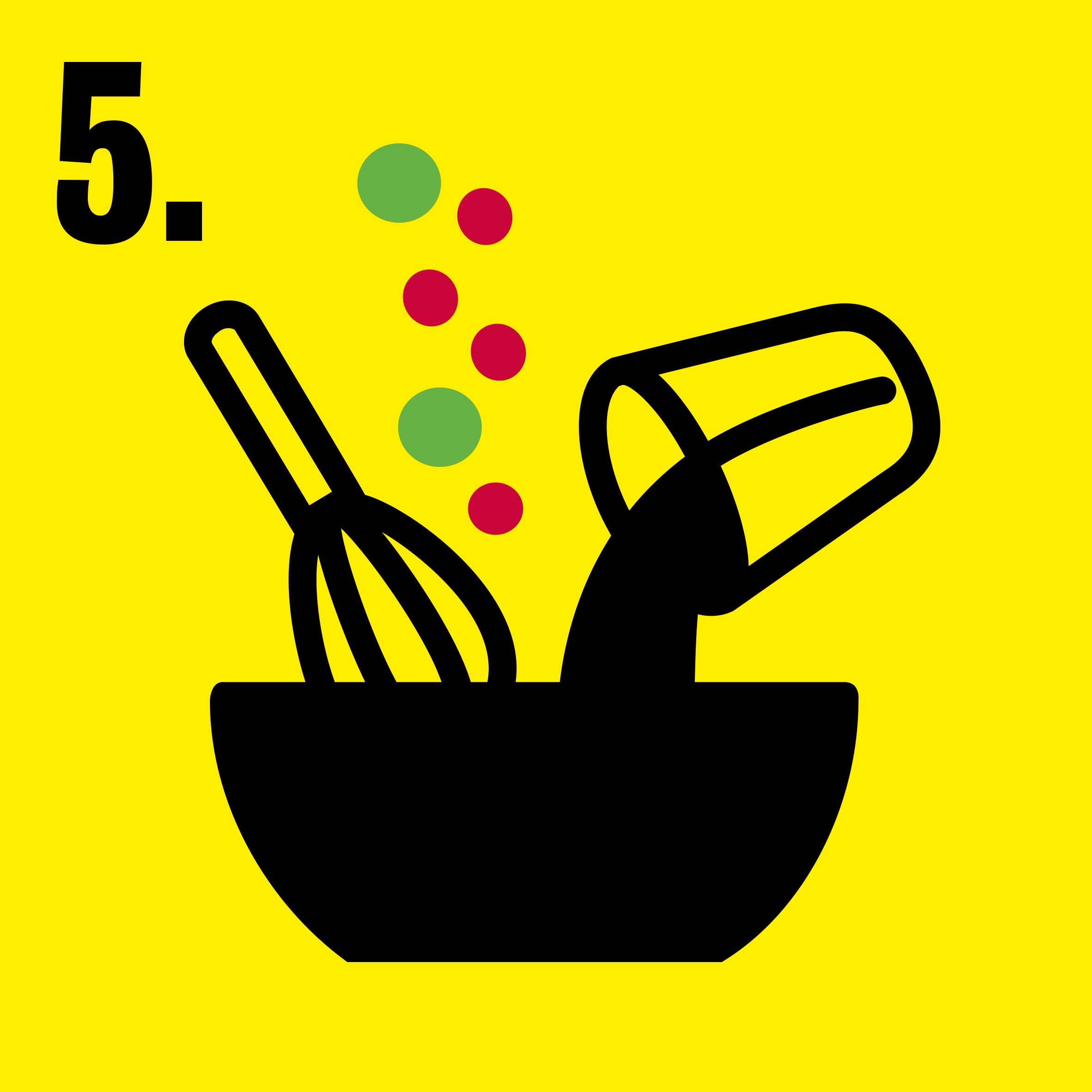 Mixing the ingredients
