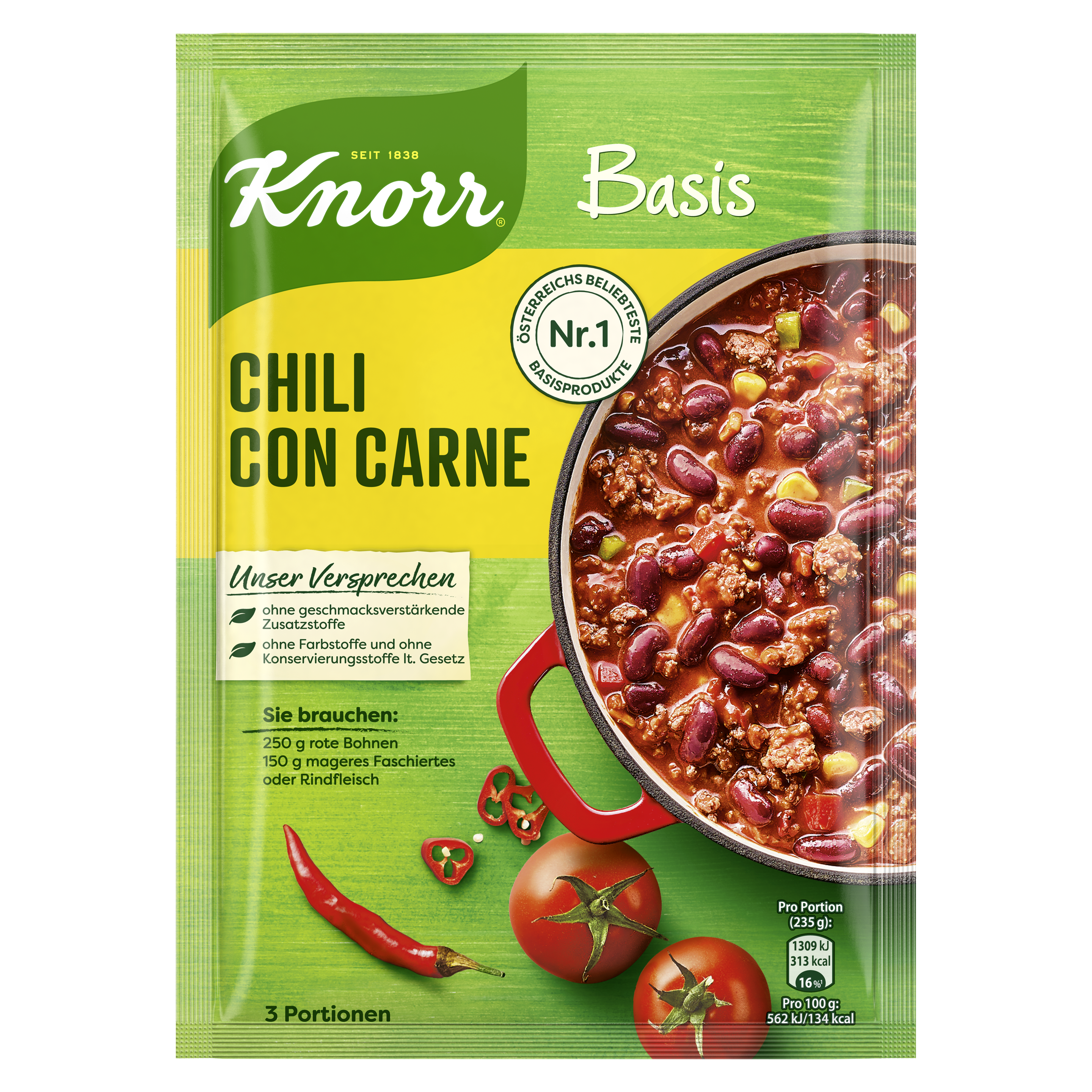 Knorr Basis Chili con Carne 3 Portionen