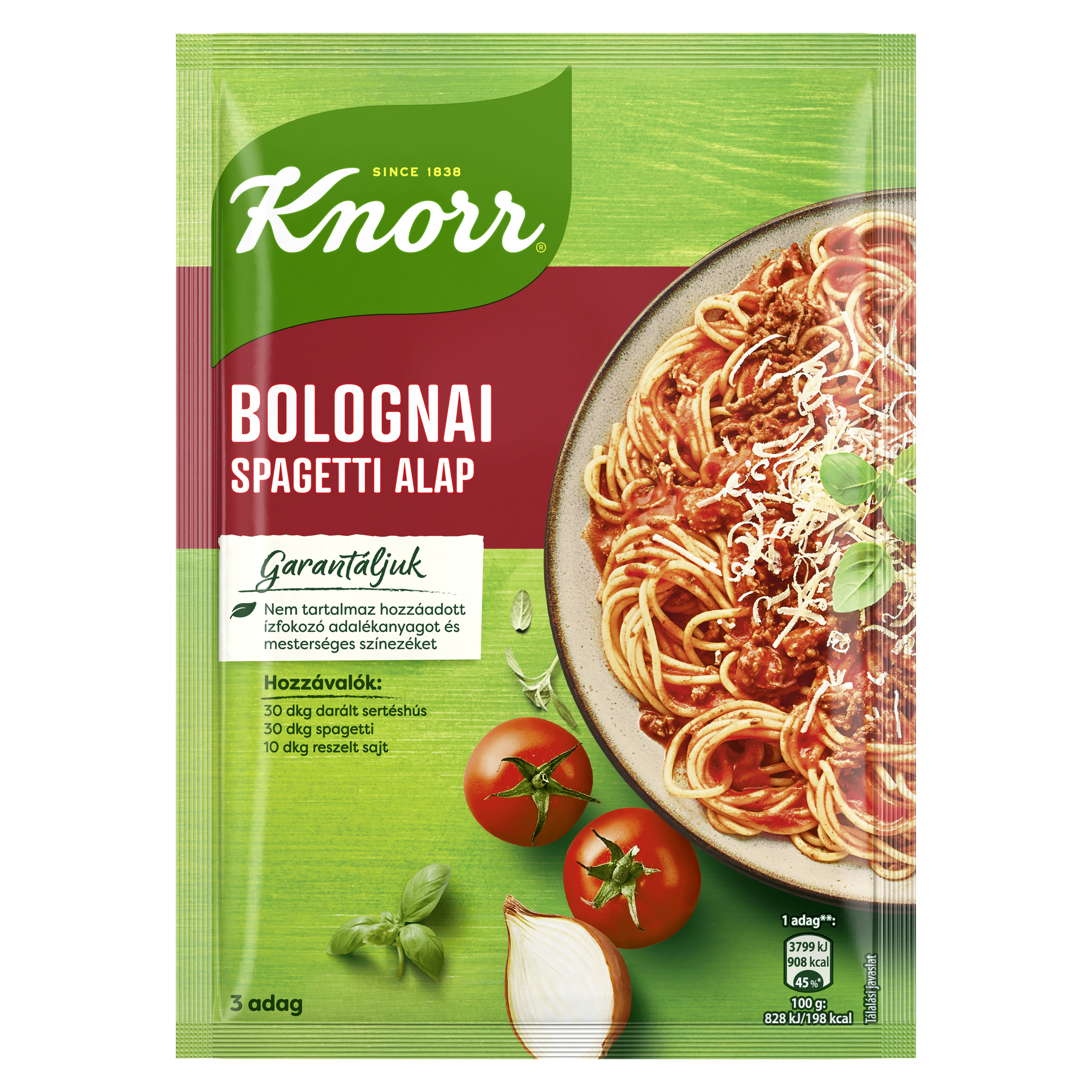 Knorr Bolognai spagetti alap 59g packshot