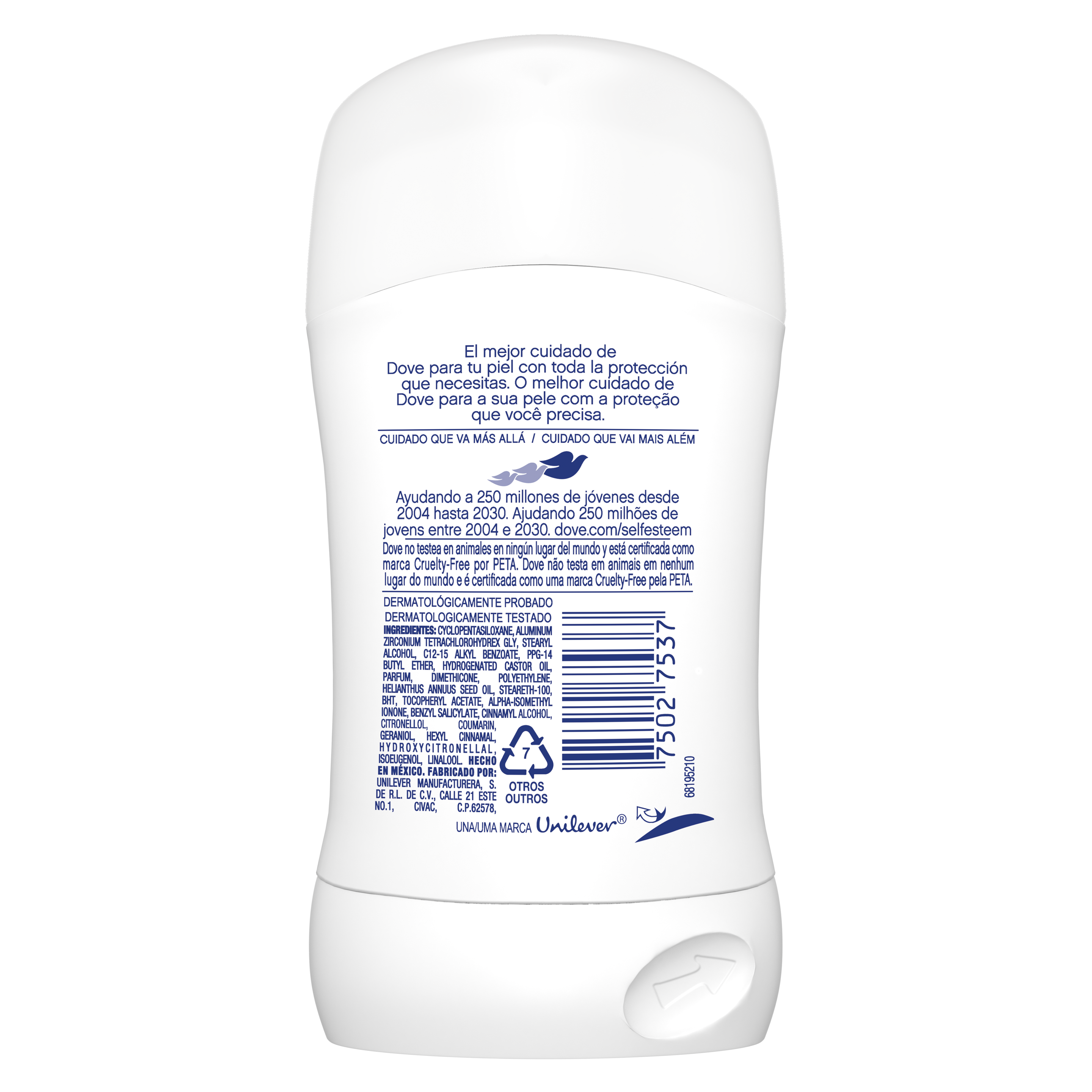Desodorante Dove Barra Invisible Dry