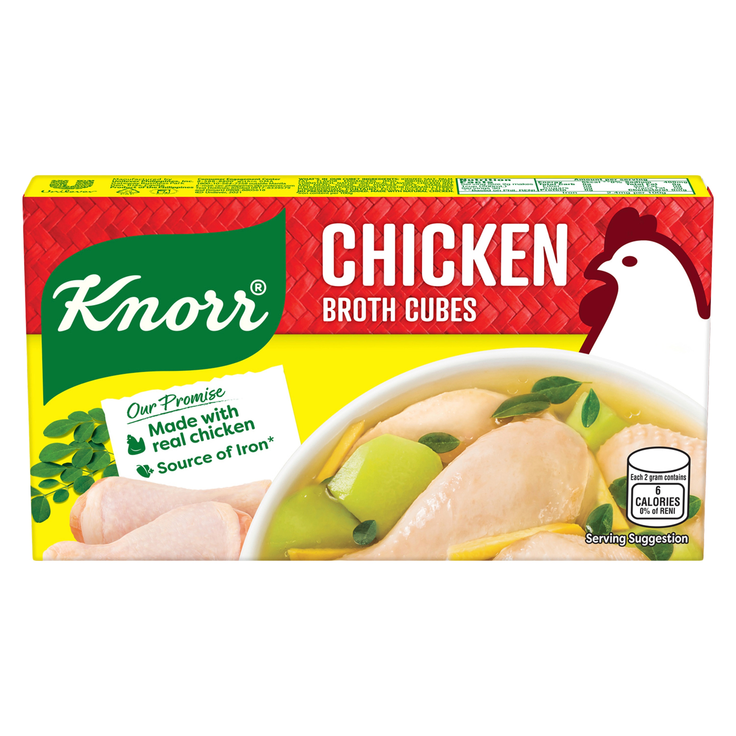 A box of Knorr Chicken Broth Cubes