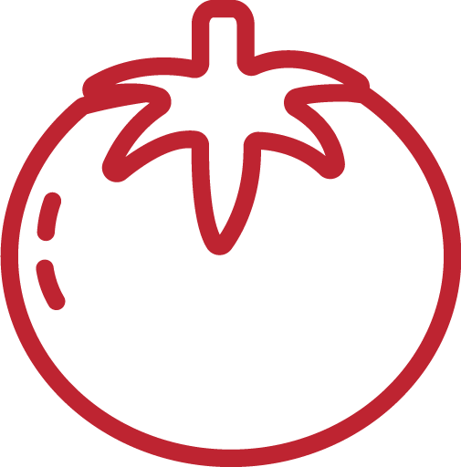 Ilustración de un tomate natural