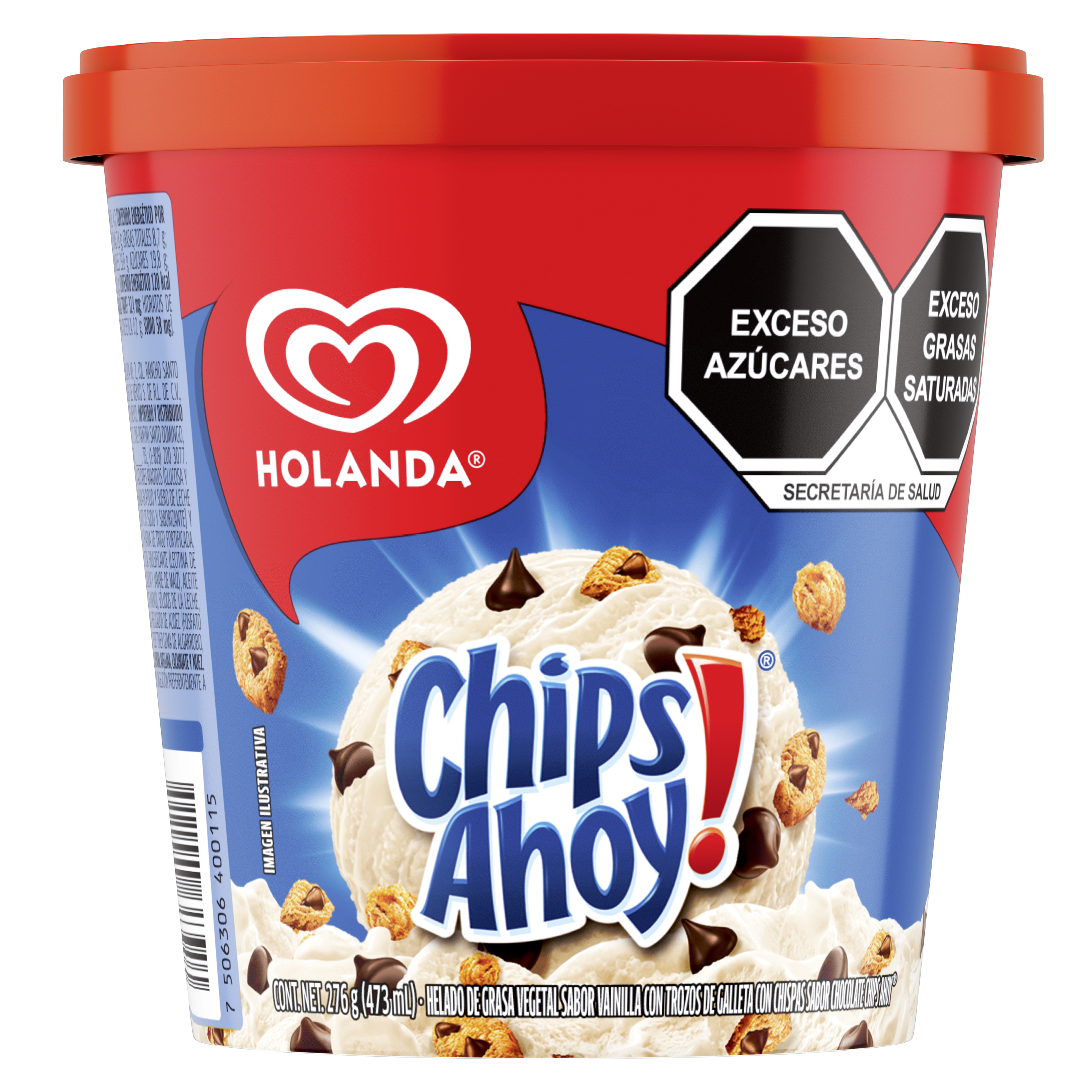 Helado Holanda Chips Ahoy 473mL