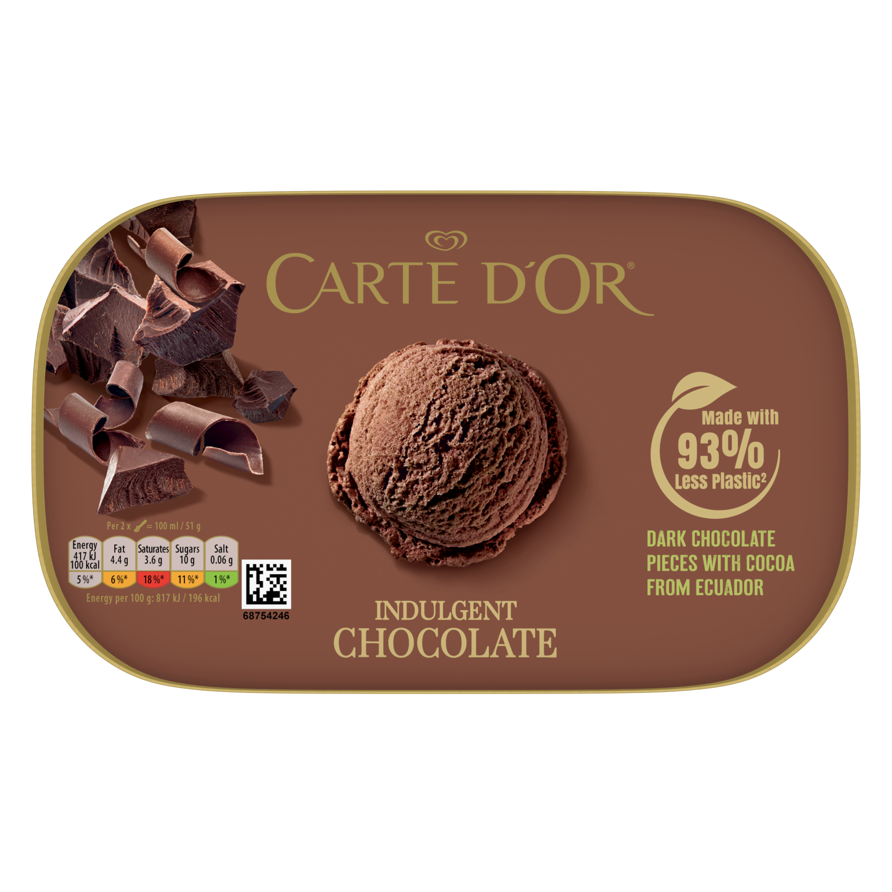 Carte D'Or Indulgent Chocolate 900ml