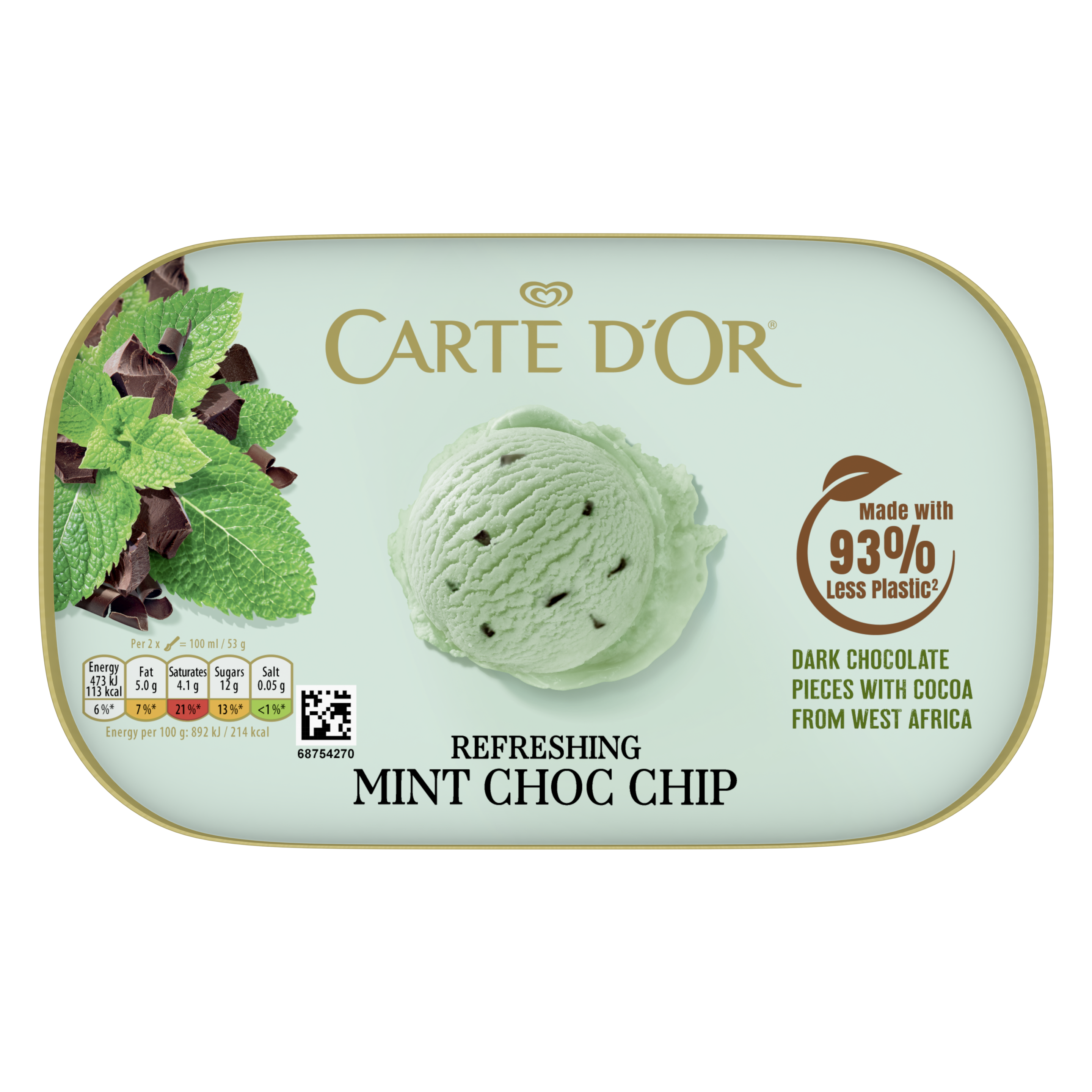 Carte D'Or Refreshing Mint Choc Chip 900ml
