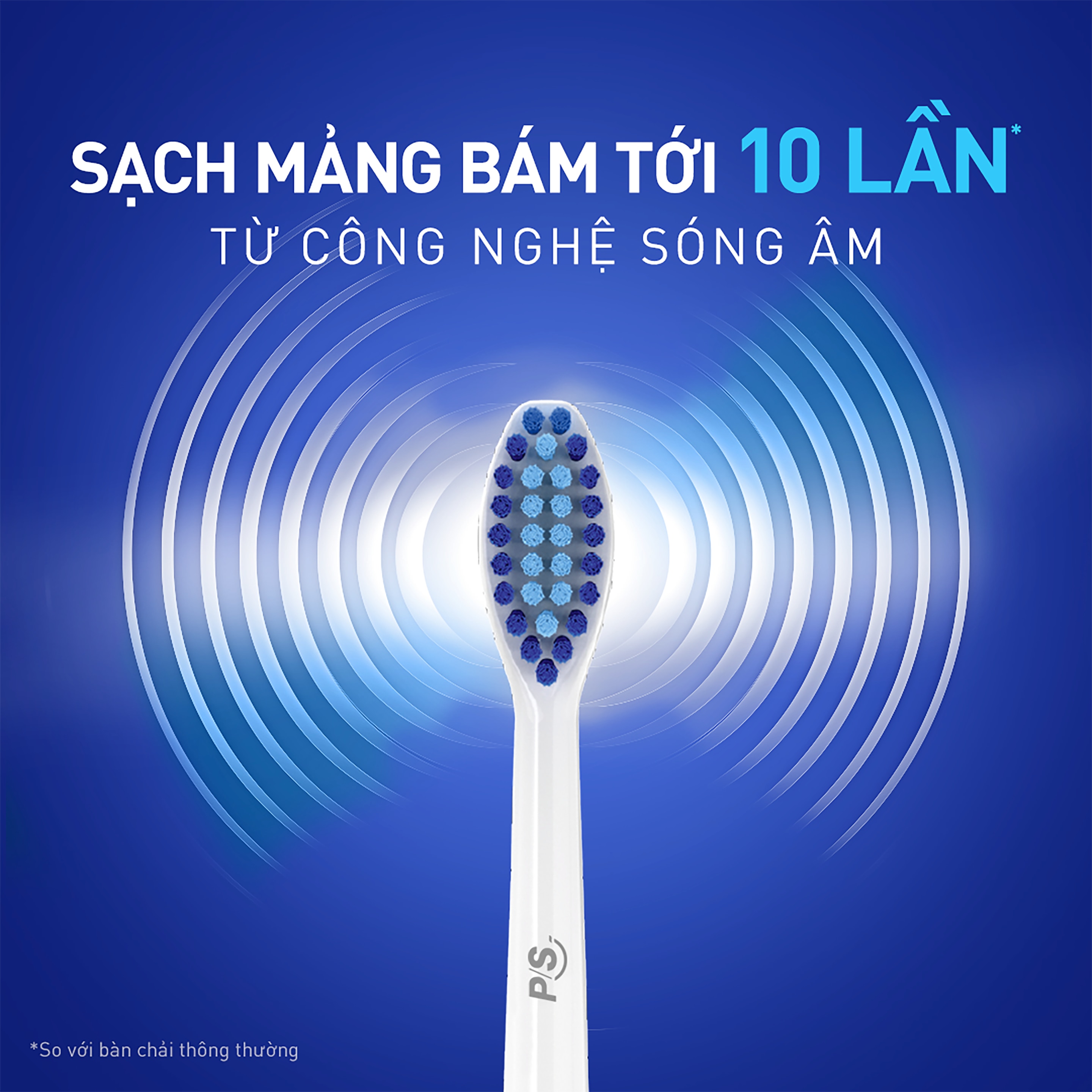 Bàn chải điện P/S S100 PRO EXPERTCARE - Đen Nhám