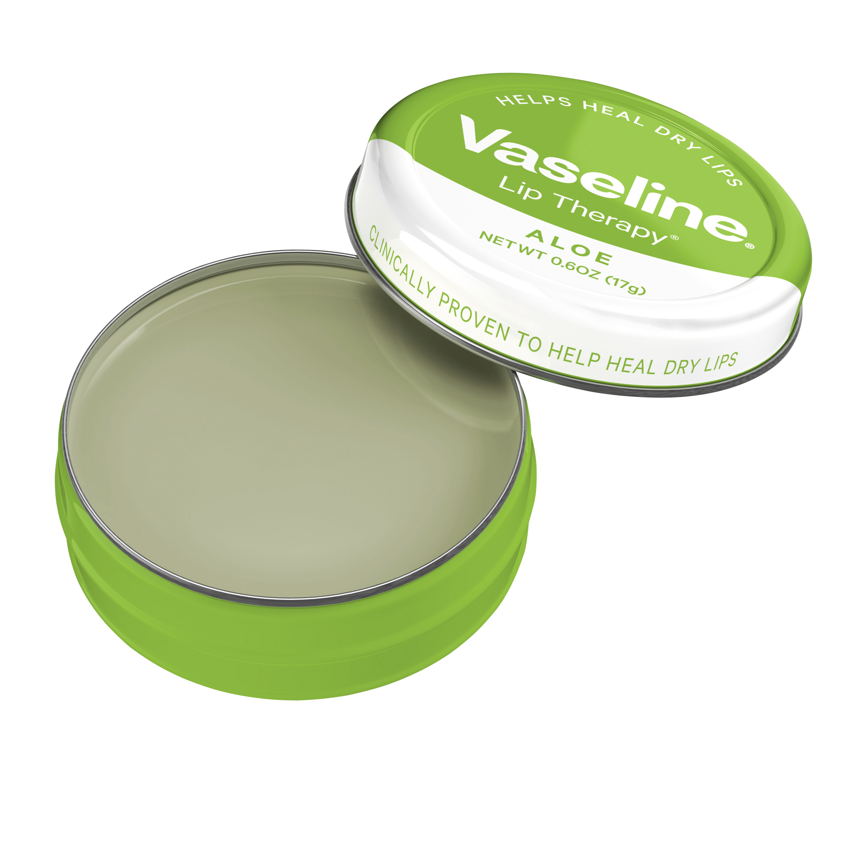 Vaseline® Lip Therapy® Aloe Tin open Tin
