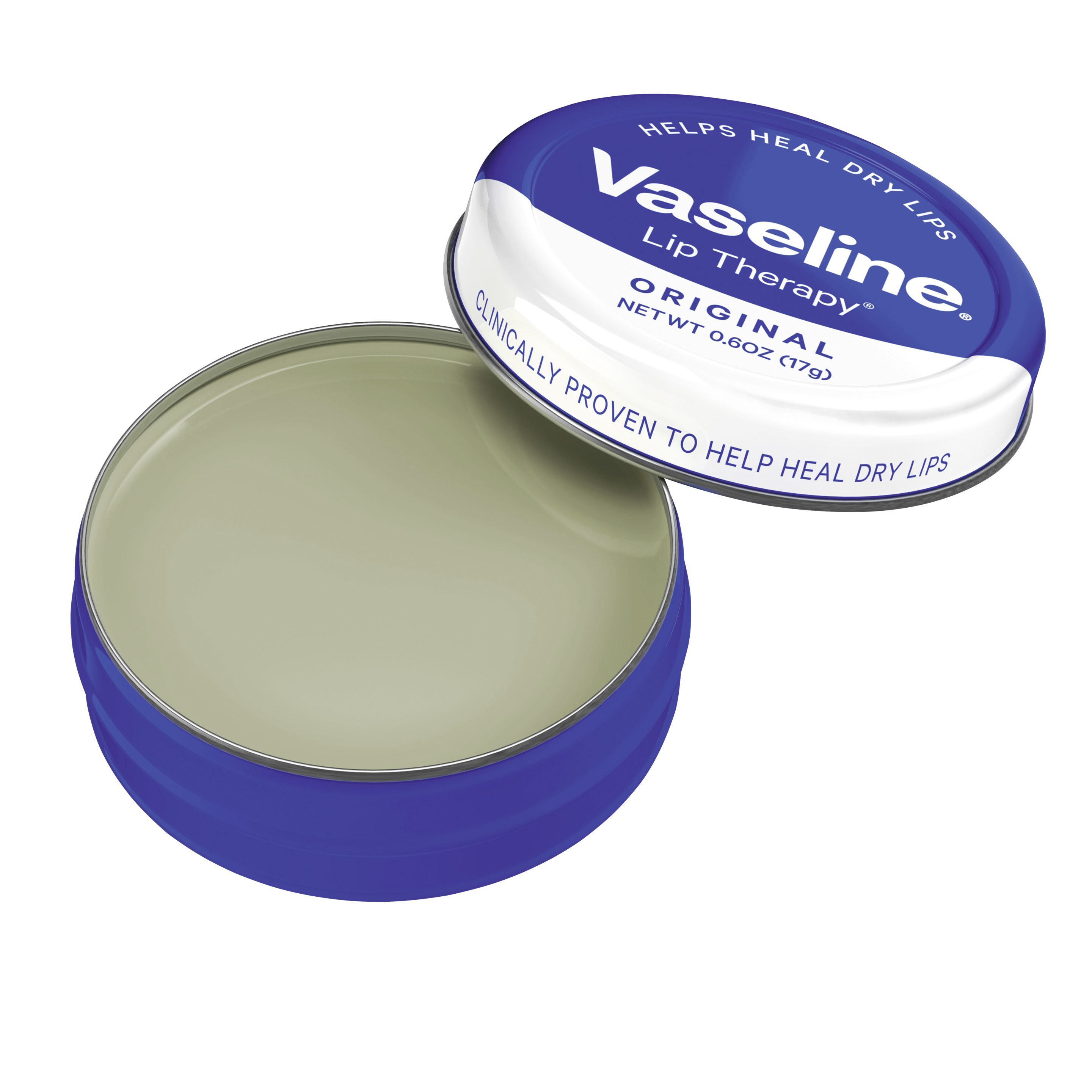 Vaseline® Lip Therapy® Original Tin open Tin