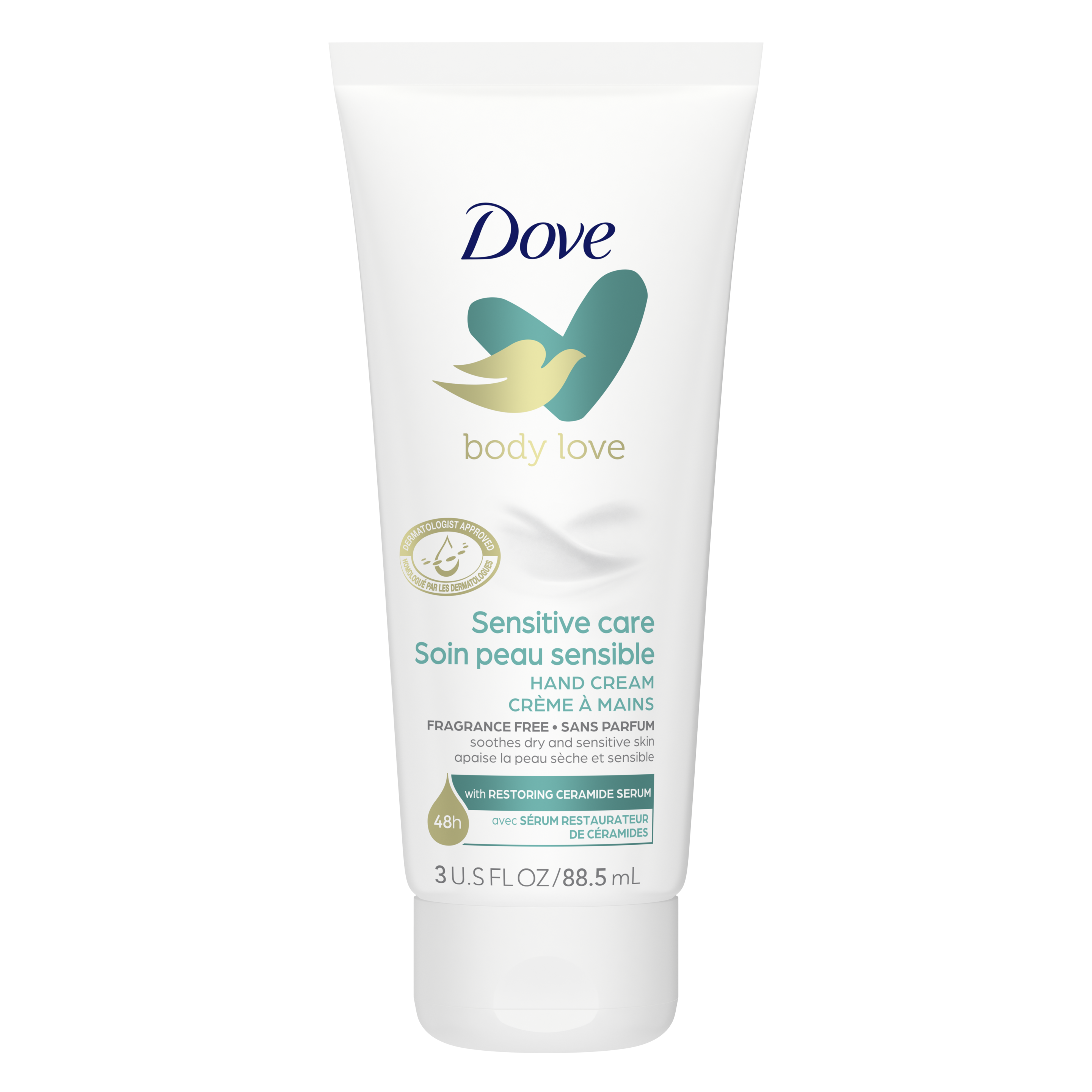 Dove Body Love Sensitive Care Hand Cream 3 oz