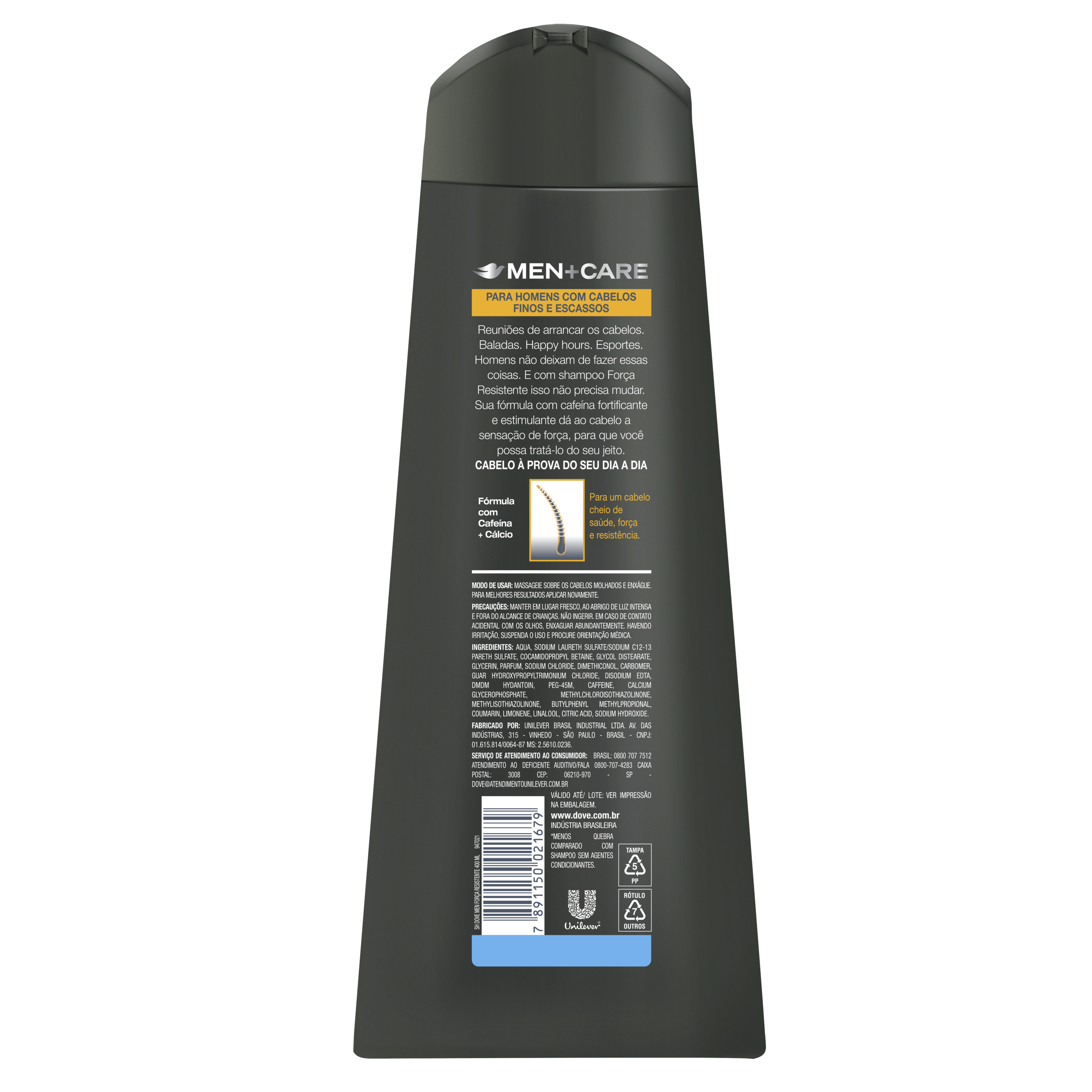 Men+Care Shampoo 2 em1 Força Resistente