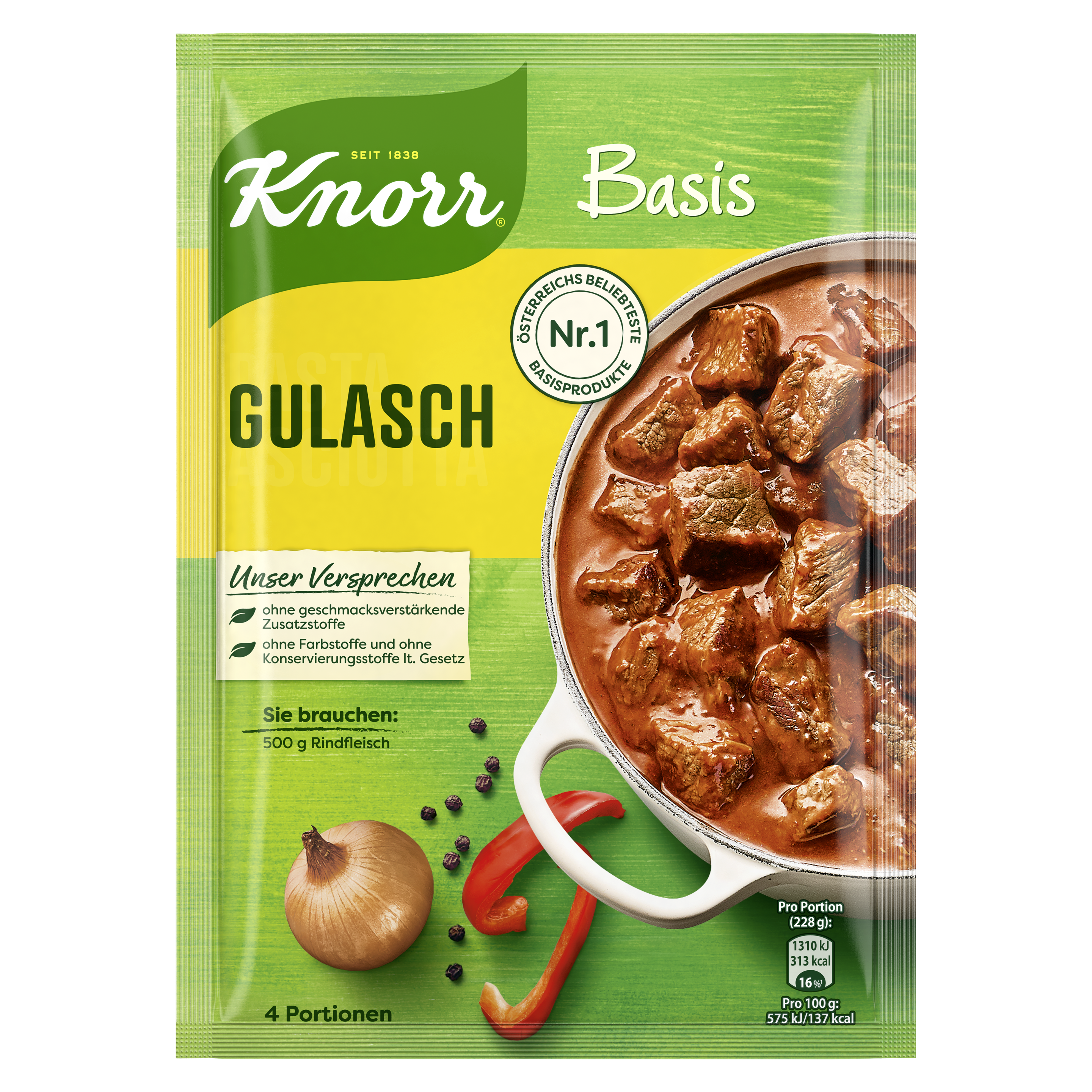 Knorr Basis Gulasch 4 Portionen