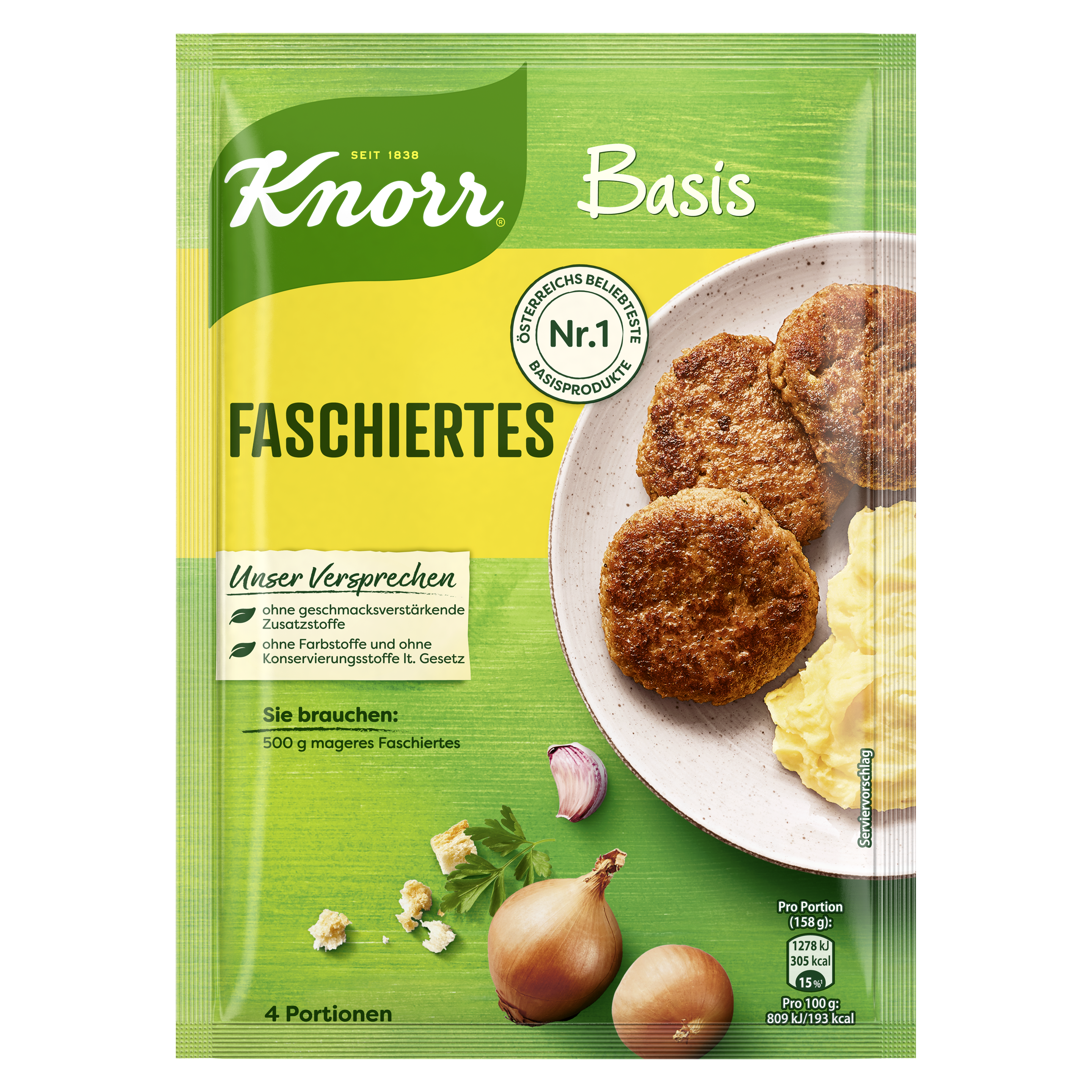 Knorr Basis Faschiertes  4 Portionen