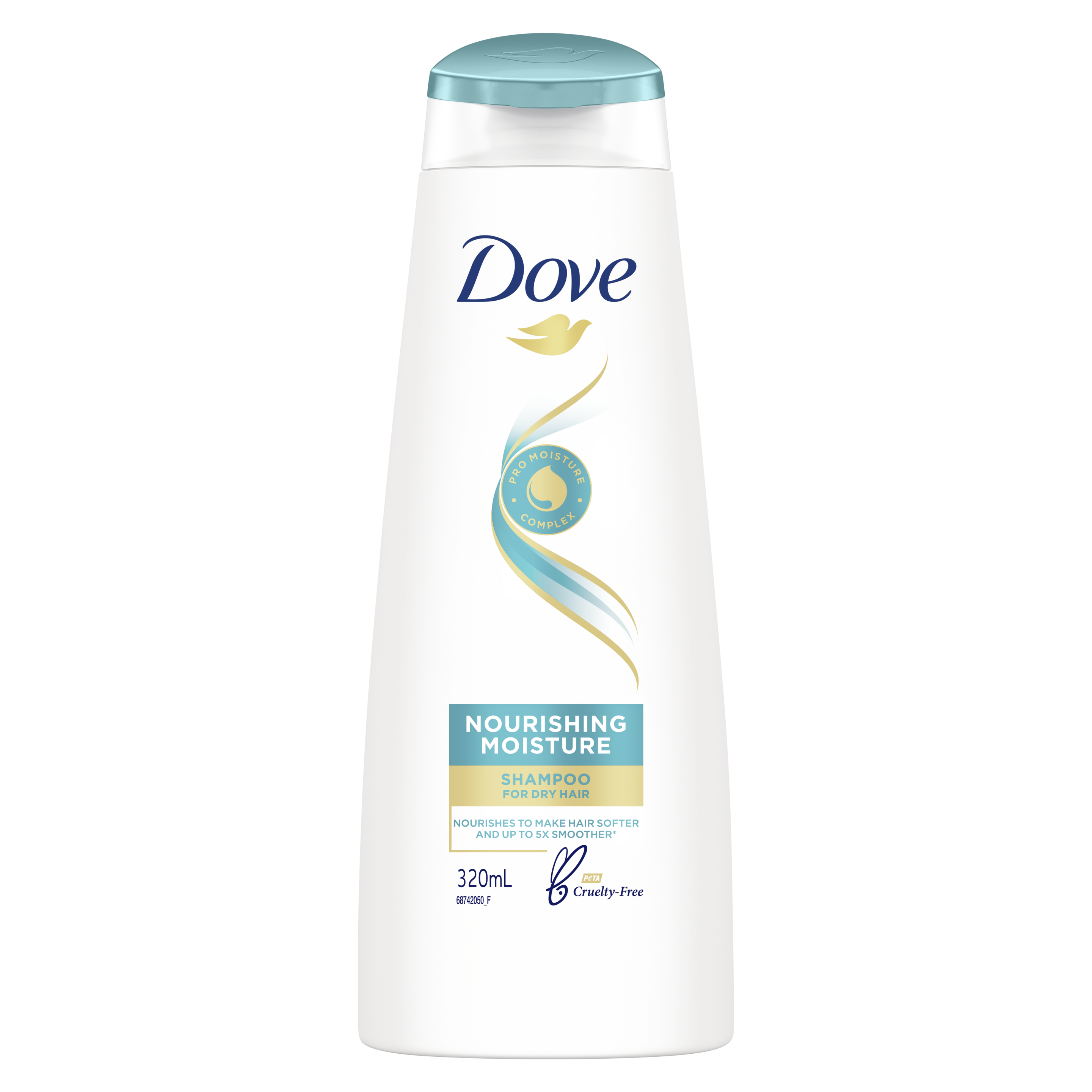 Dove Nourishing Moisture Shampoo 320ml Text