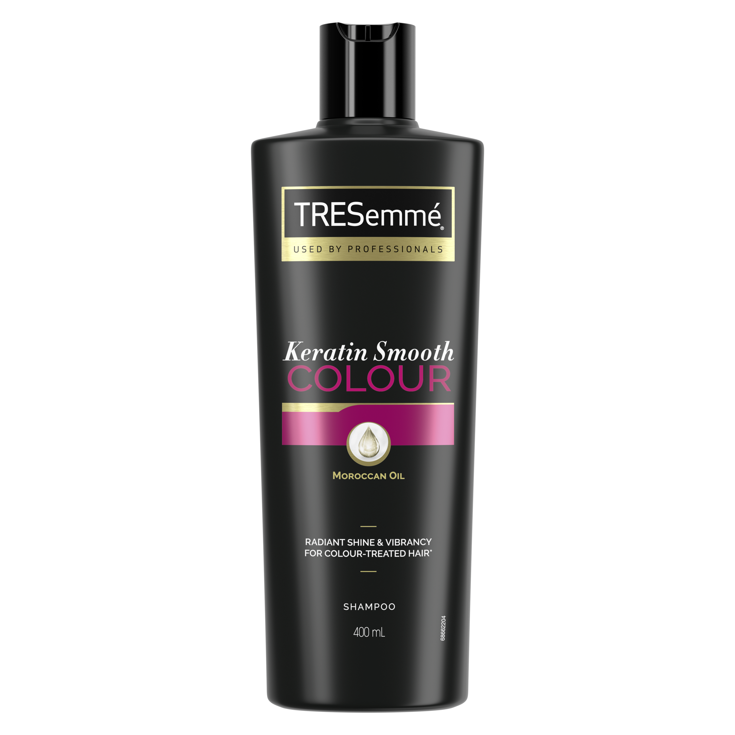 A 400ml bottle of TRESemmé Keratin Smooth Colour Shampoo front of pack image