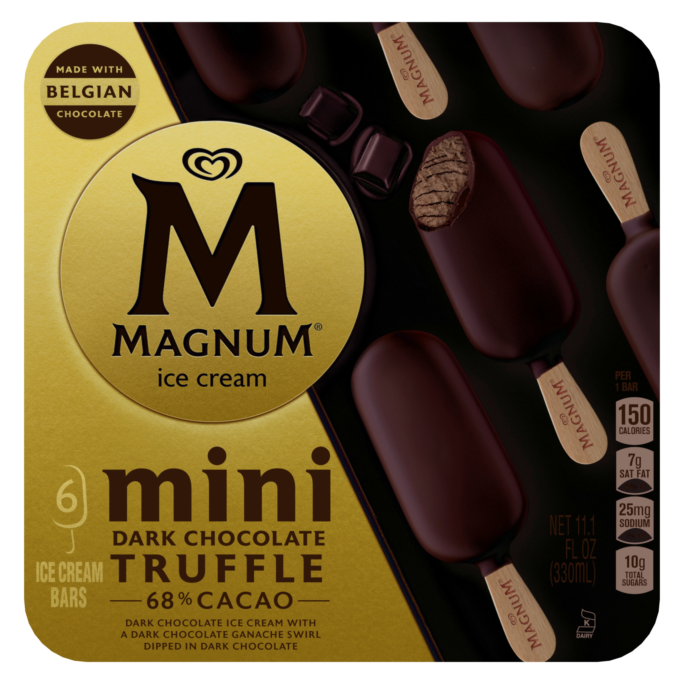Mini Dark Chocolate Truffle Ice Cream Bar