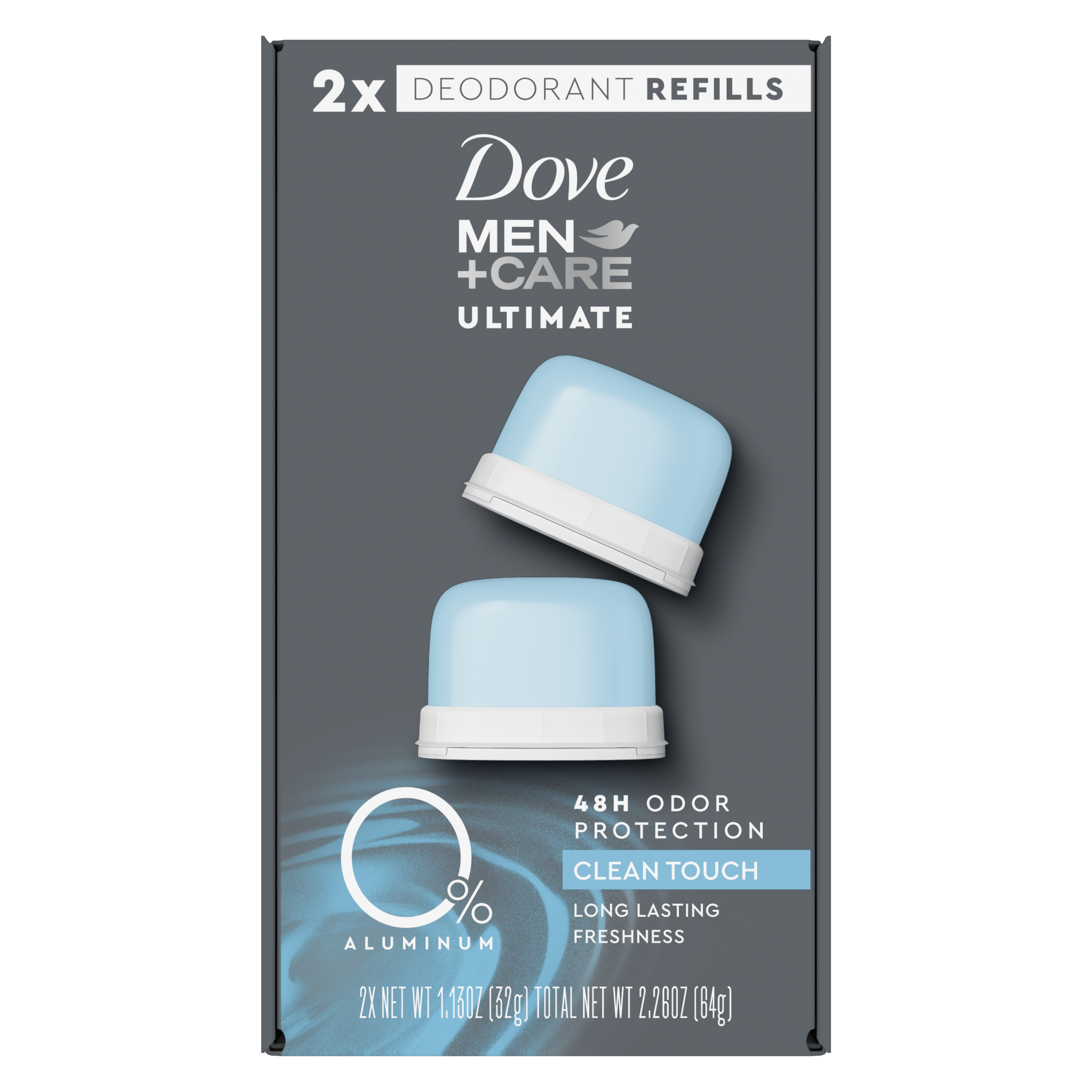DoveMen+Care Ultimate Clean Touch 0% Aluminum Deodorant Refill