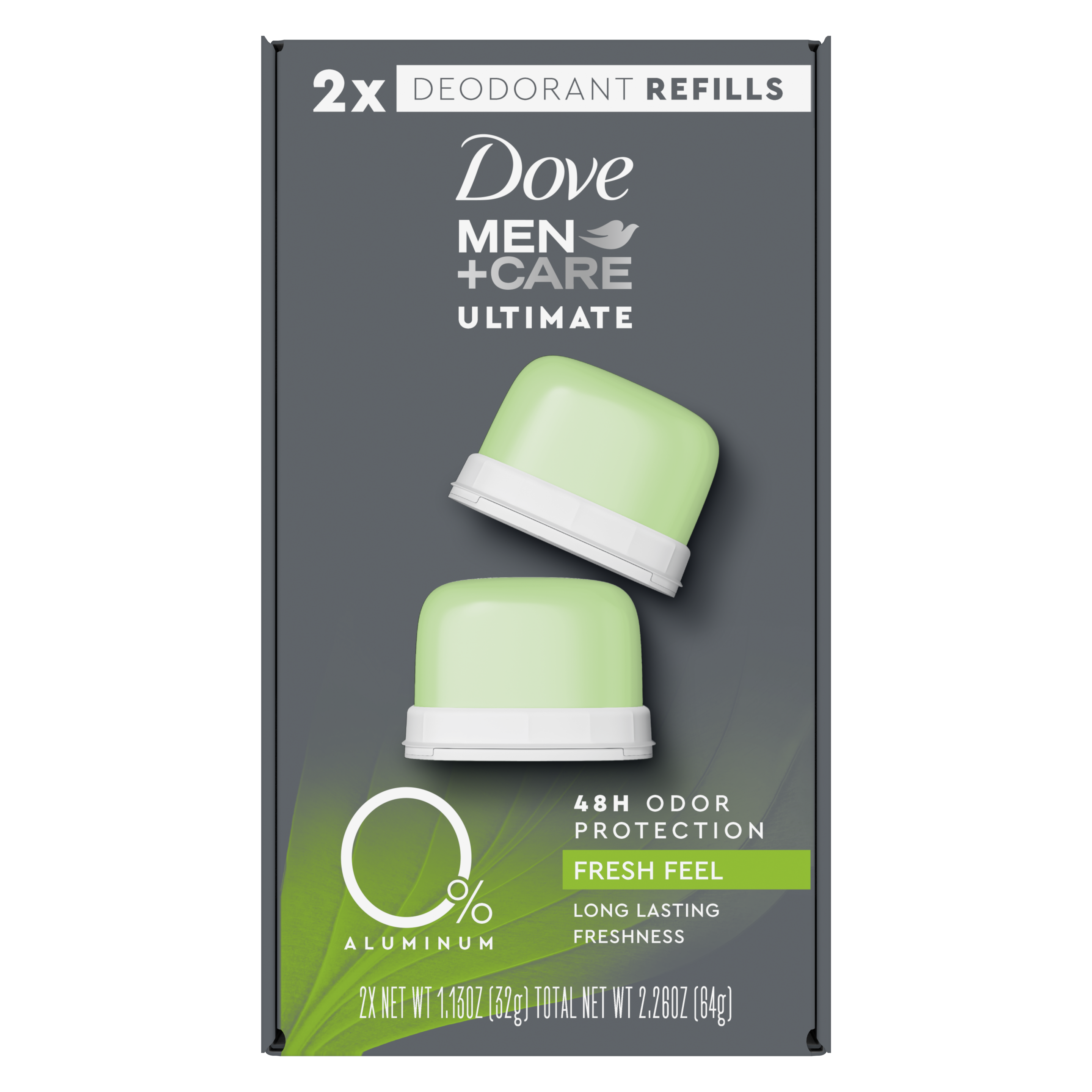 Dove Men+Care Ultimate Fresh Feel 0% Aluminum Deodorant Refill