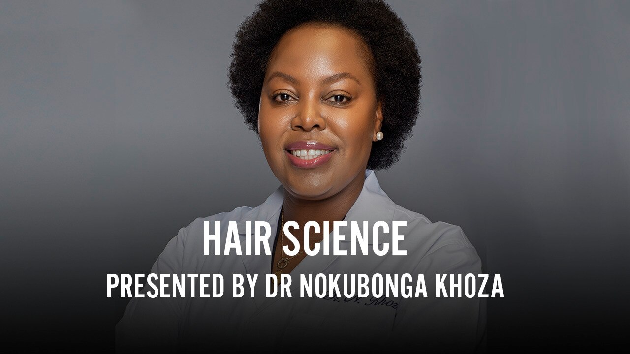 Female doctor discussing hair science
