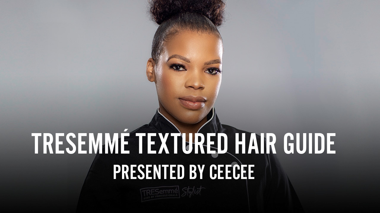 Female Hair Stylist discussing the benefits of the TRESemme ranges