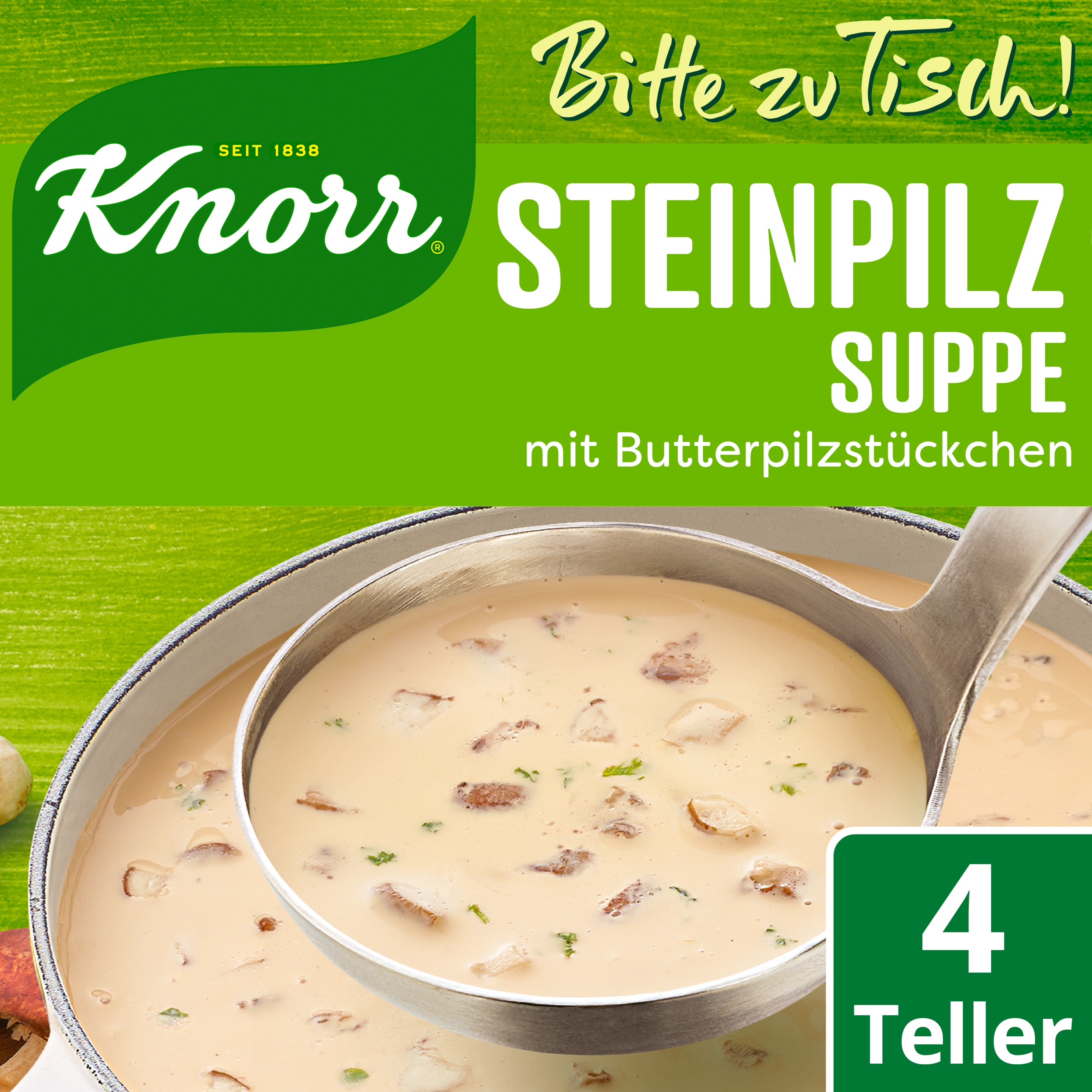 Knorr Bitte zu Tisch! Steinpilz Suppe 4 Teller