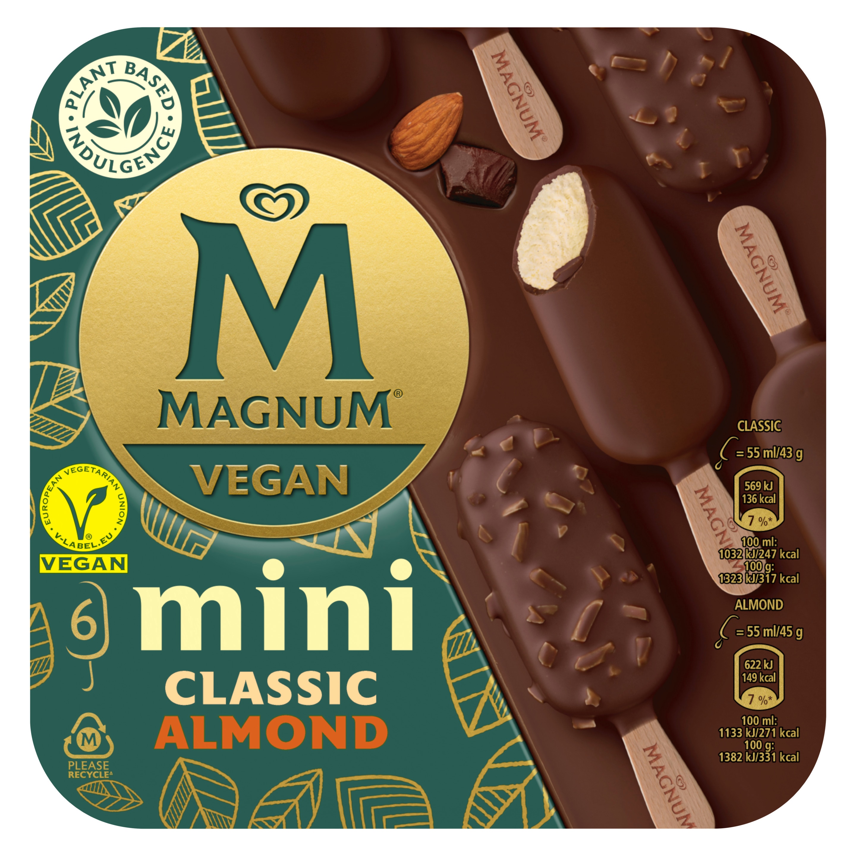 Magnum Mini Vegan Classic Almond 55ml 6MP