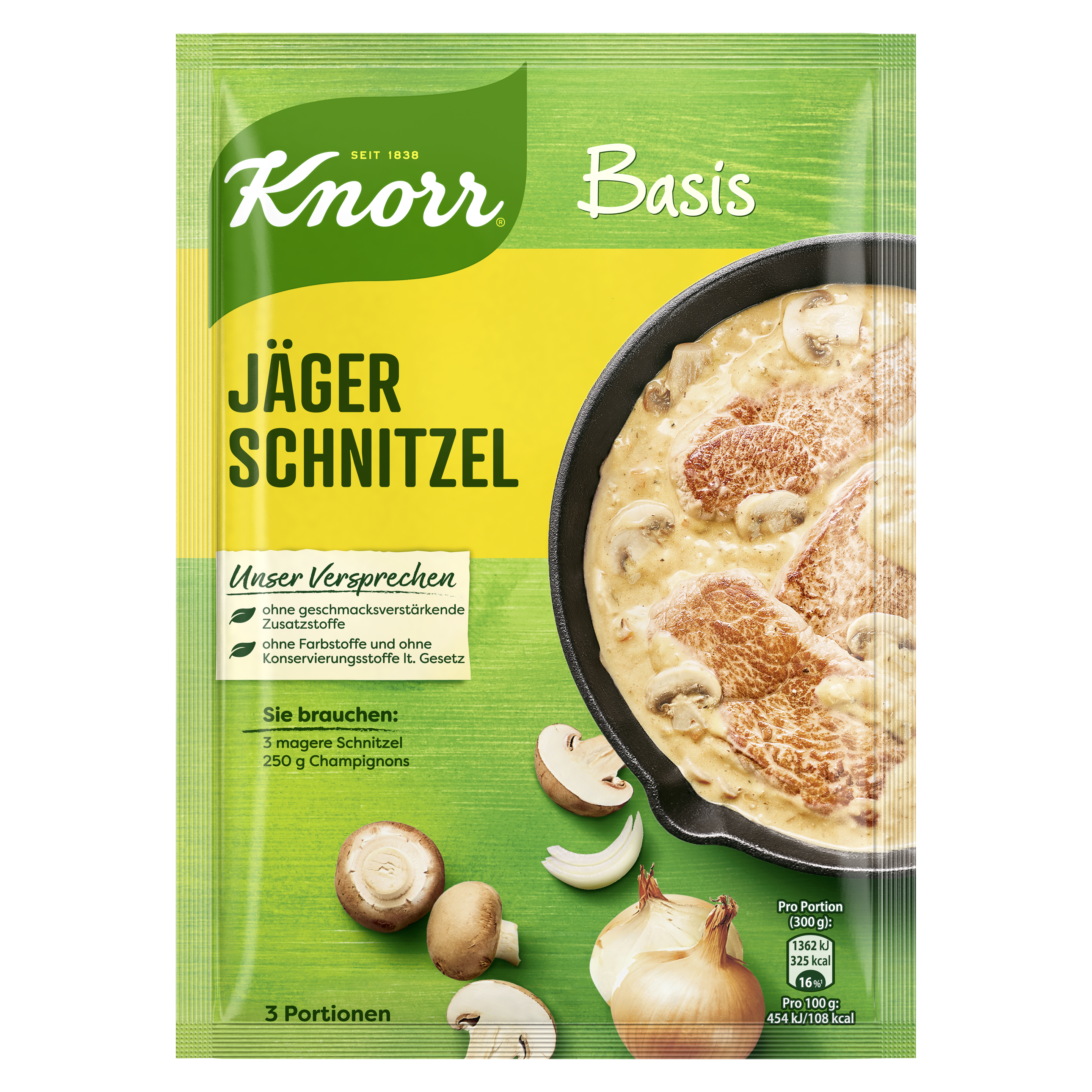 Knorr Basis Jäger Schnitzel 3 Portionen