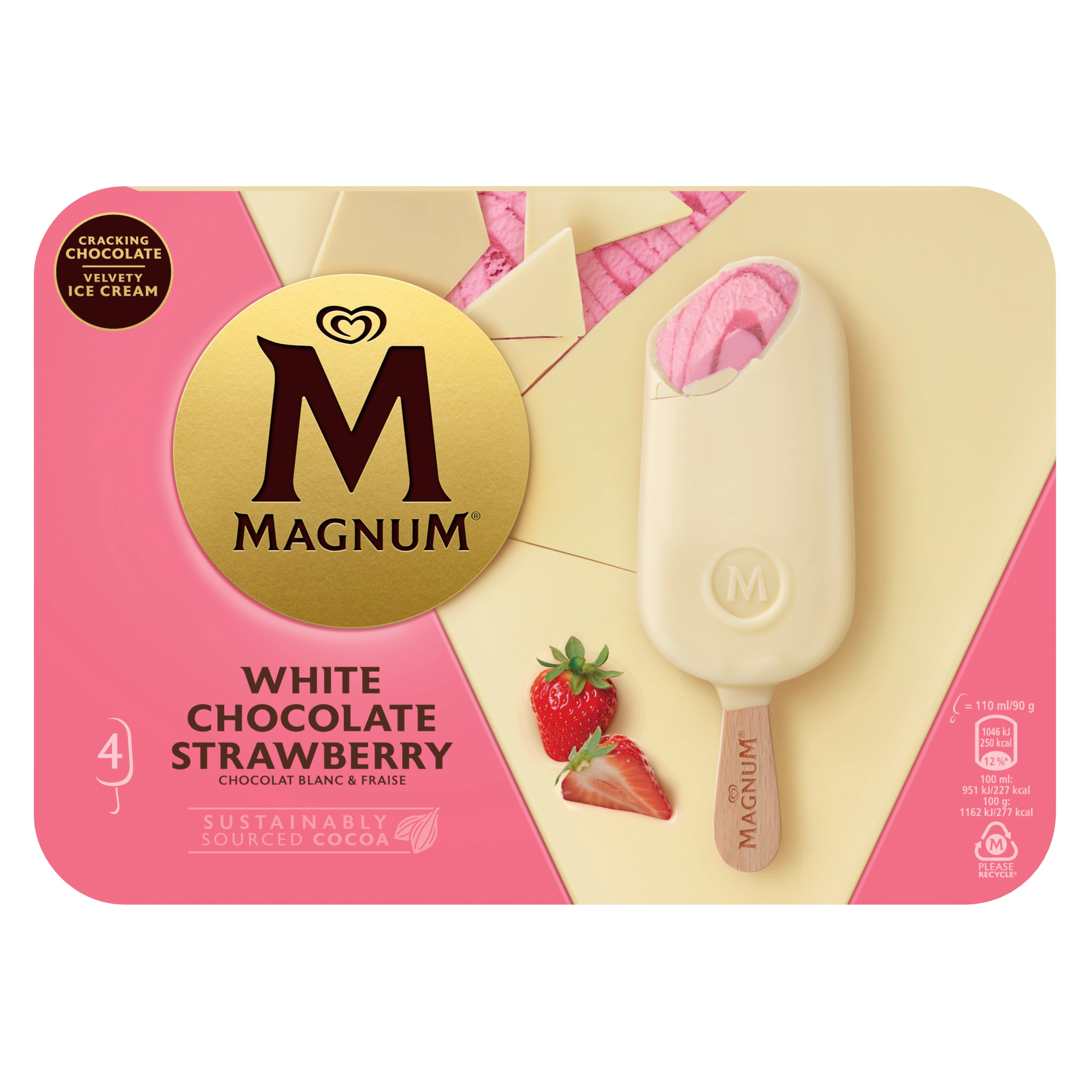 Magnum Strawberry White 110ml 4MP