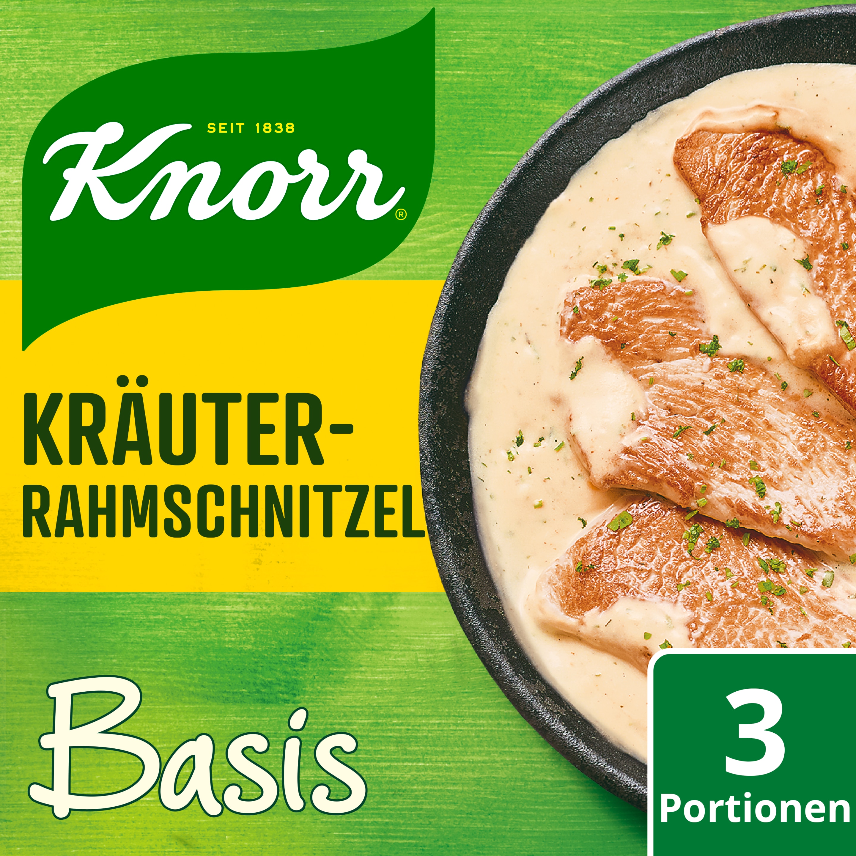 Knorr Basis Kräuter-Rahmschnitzel 3 Portionen
