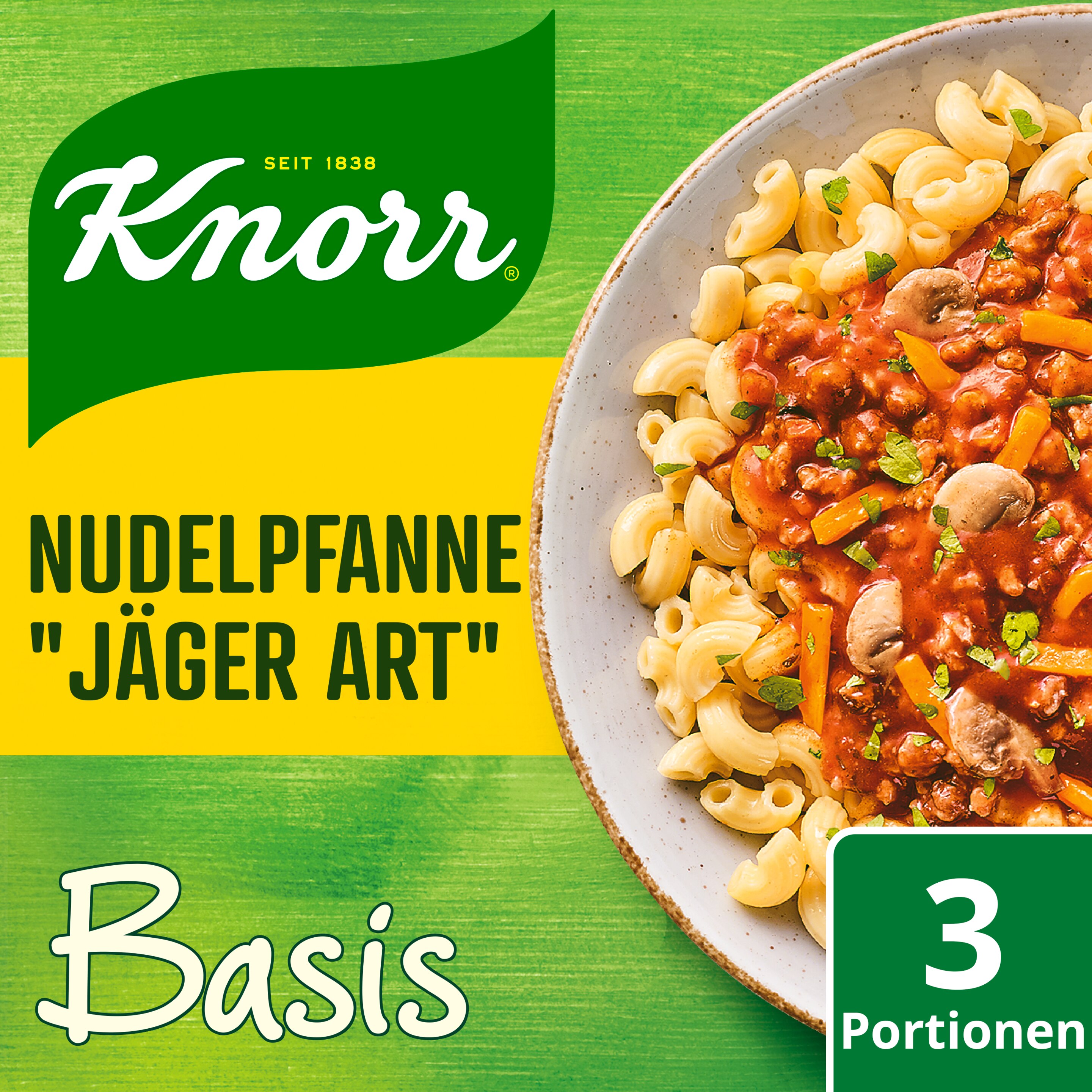 Knorr Basis Nudelpfanne "Jäger Art" 3 Portionen