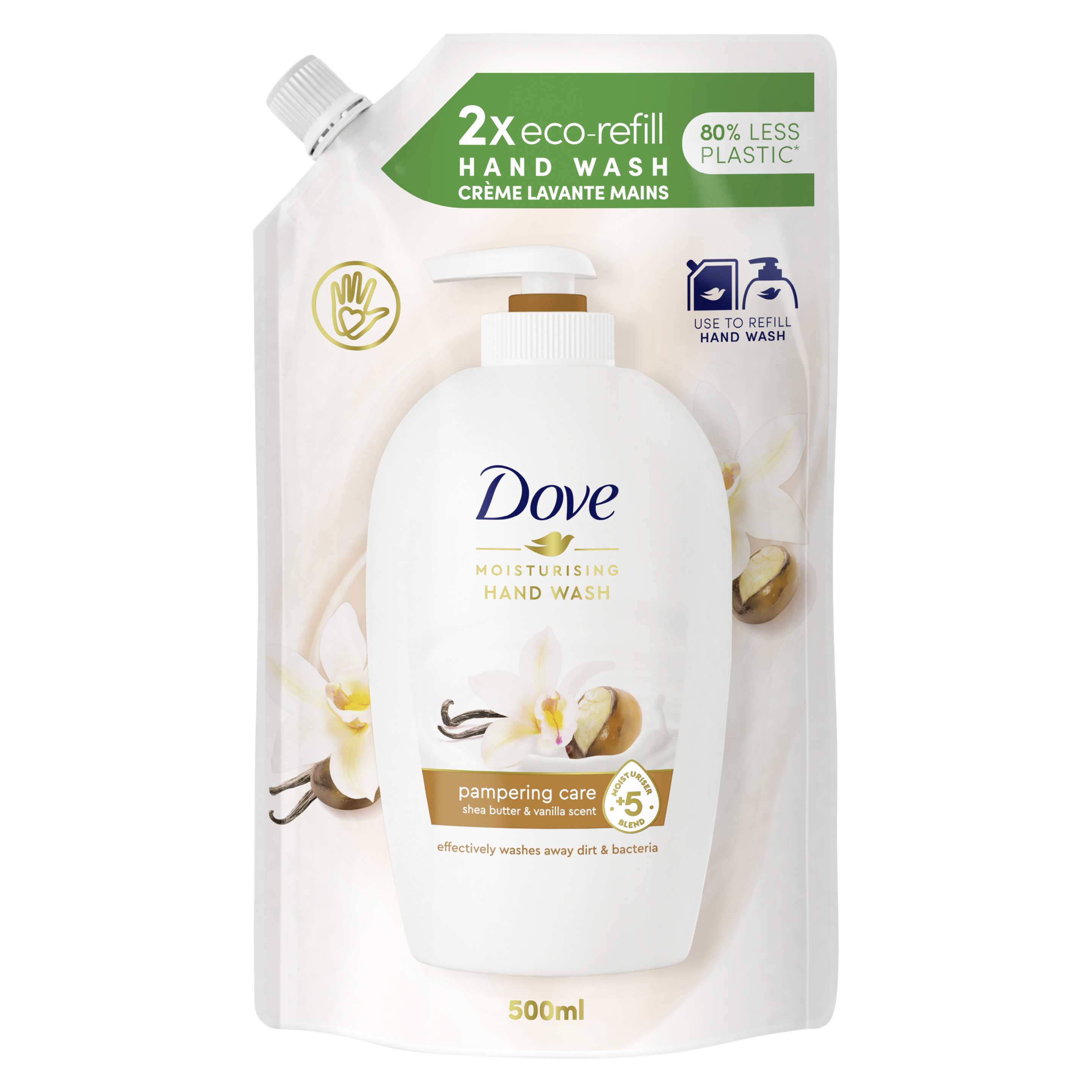 Dove Ανταλ/κο Υγρό Κρεμοσάπουνο Pampering Shea Butter with Warm Vanilla Beauty Cream 500ml