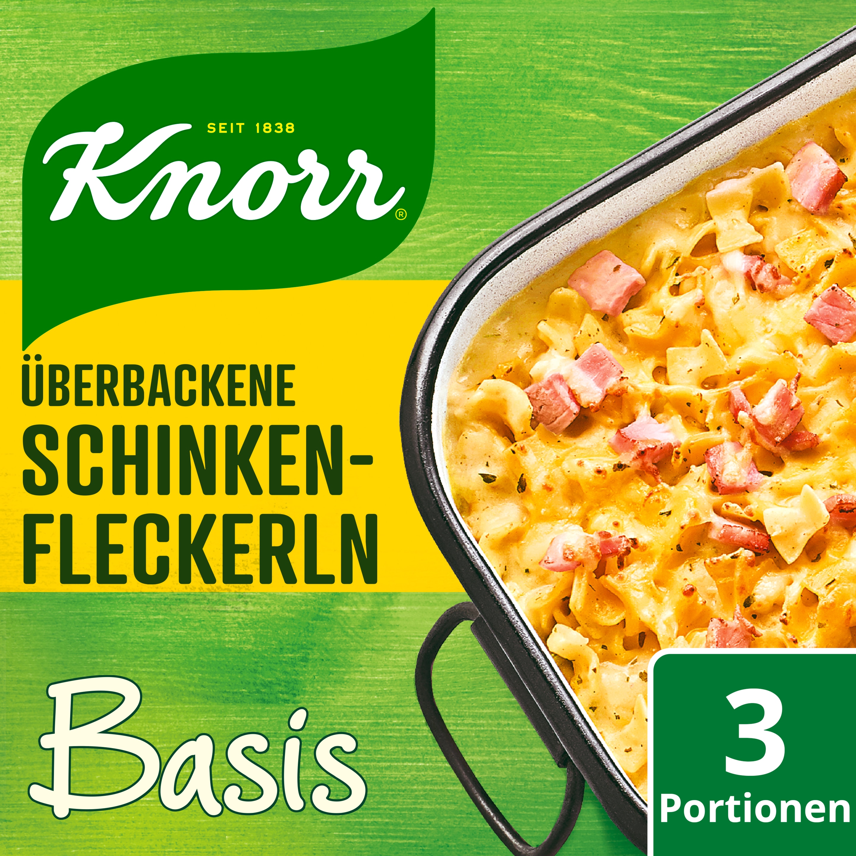 Knorr Basis Überbackene Schinkenfleckerl 3 Portionen