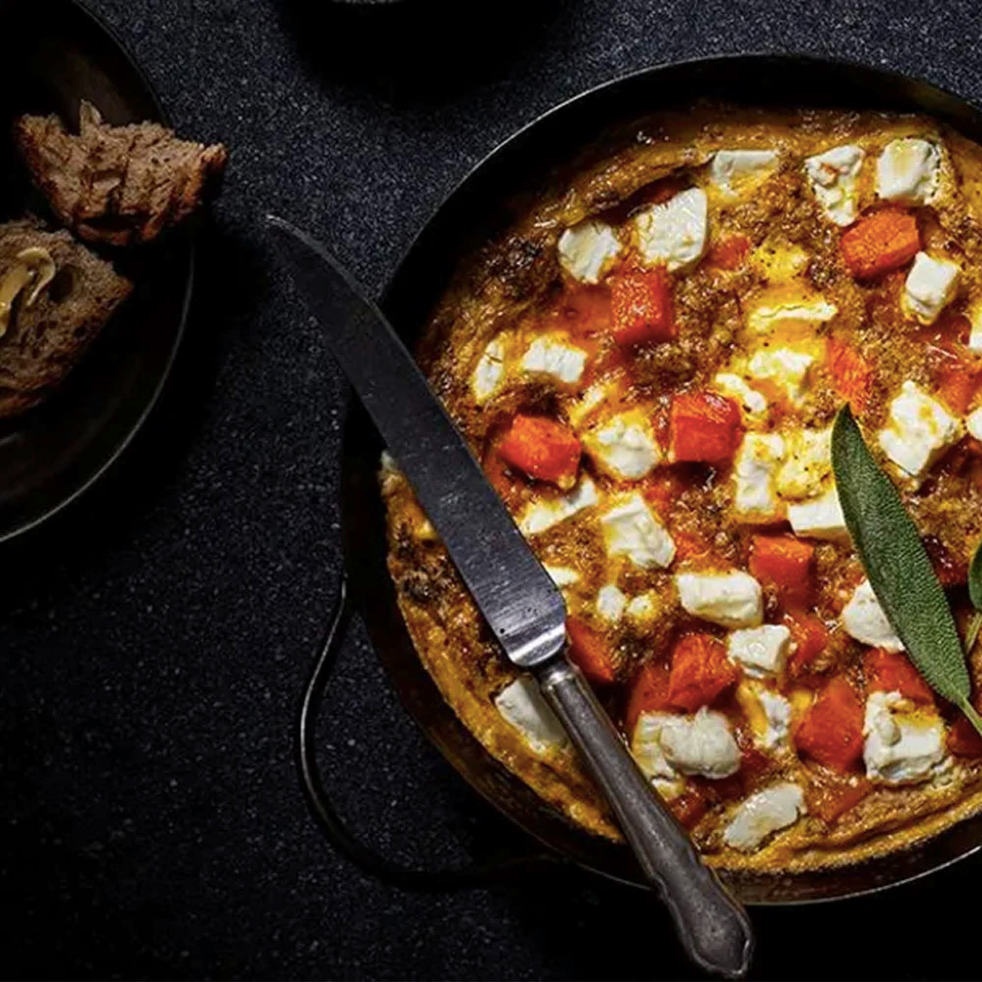 Pumpkin, Goat’s Cheese and Sage Frittata