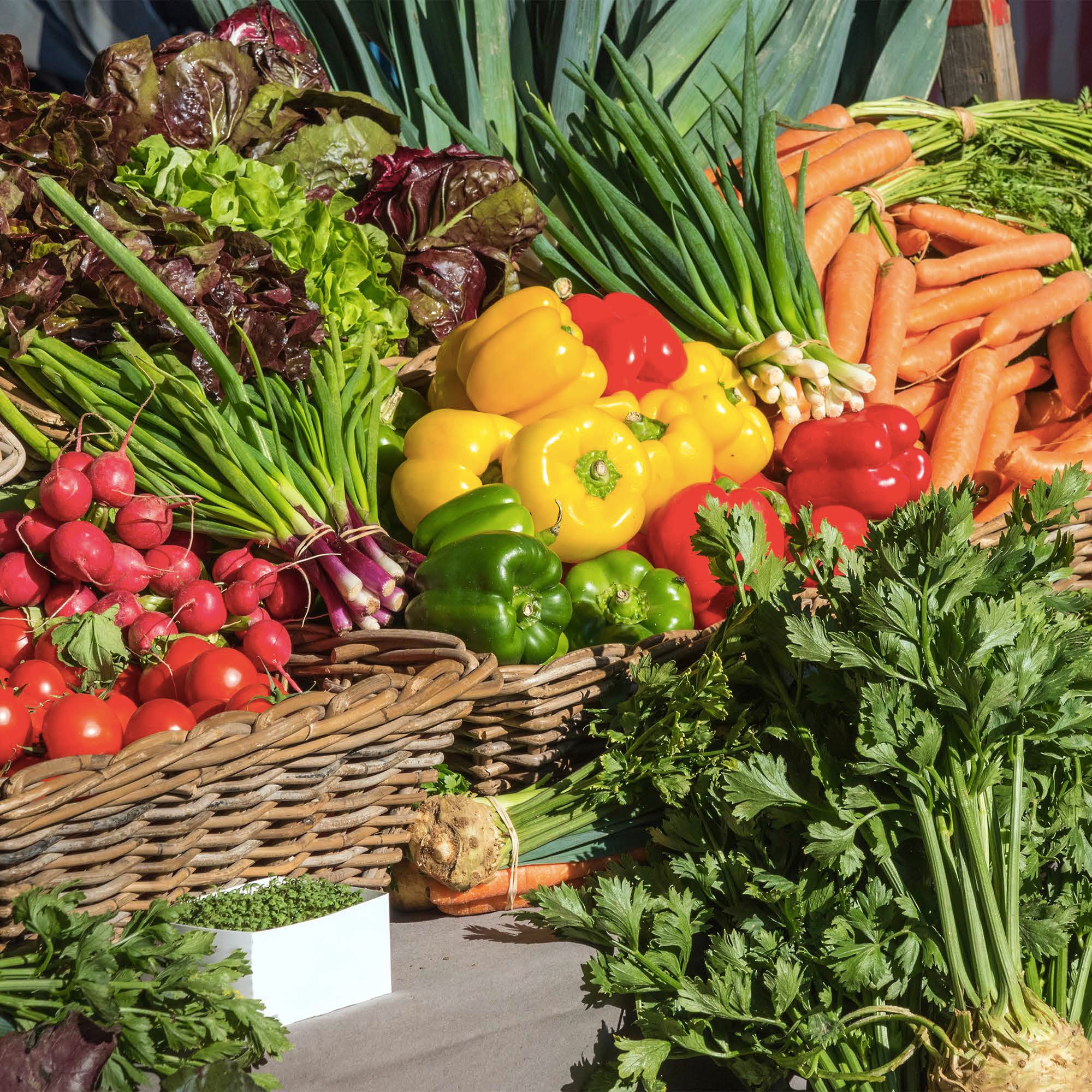 fresh colorful vegetables