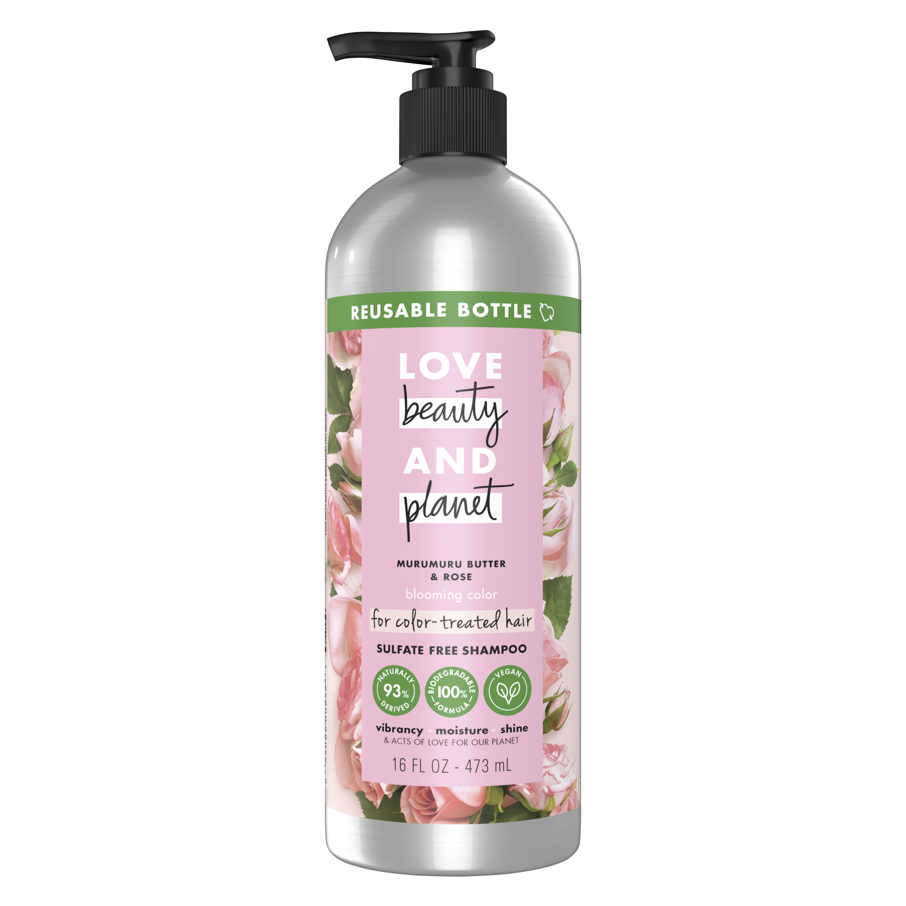 revolution oxiderer studie sulfate-free murumuru butter & rose shampoo | Love Beauty and Planet