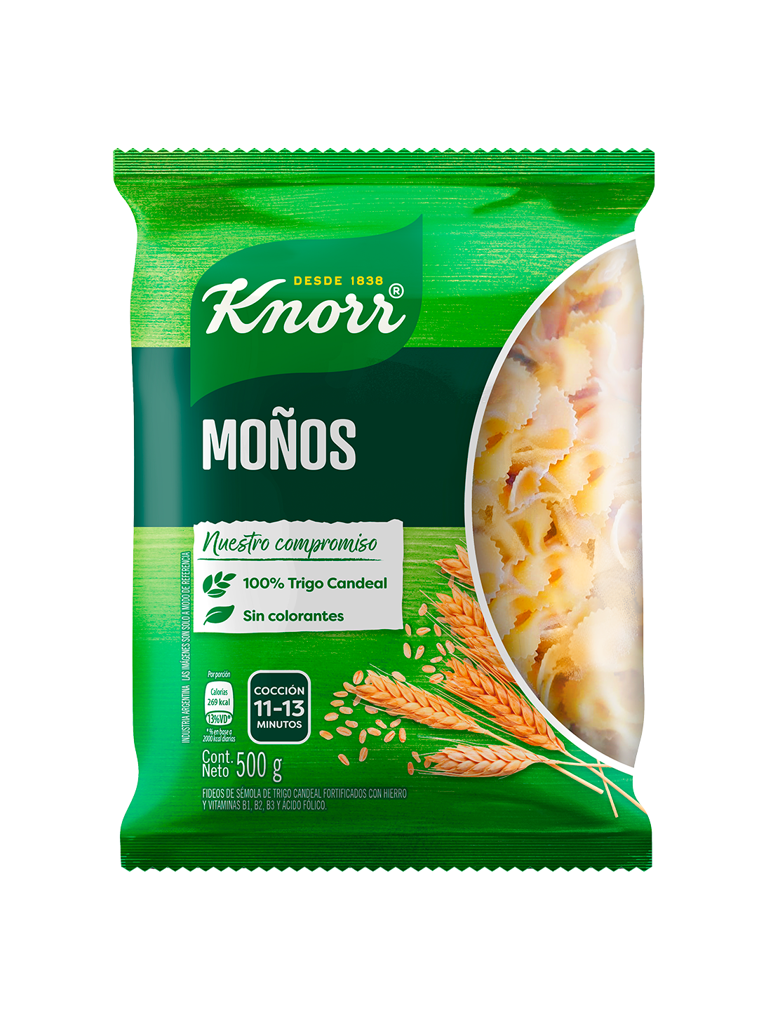 Imagen de envase Pastas Moños Knorr