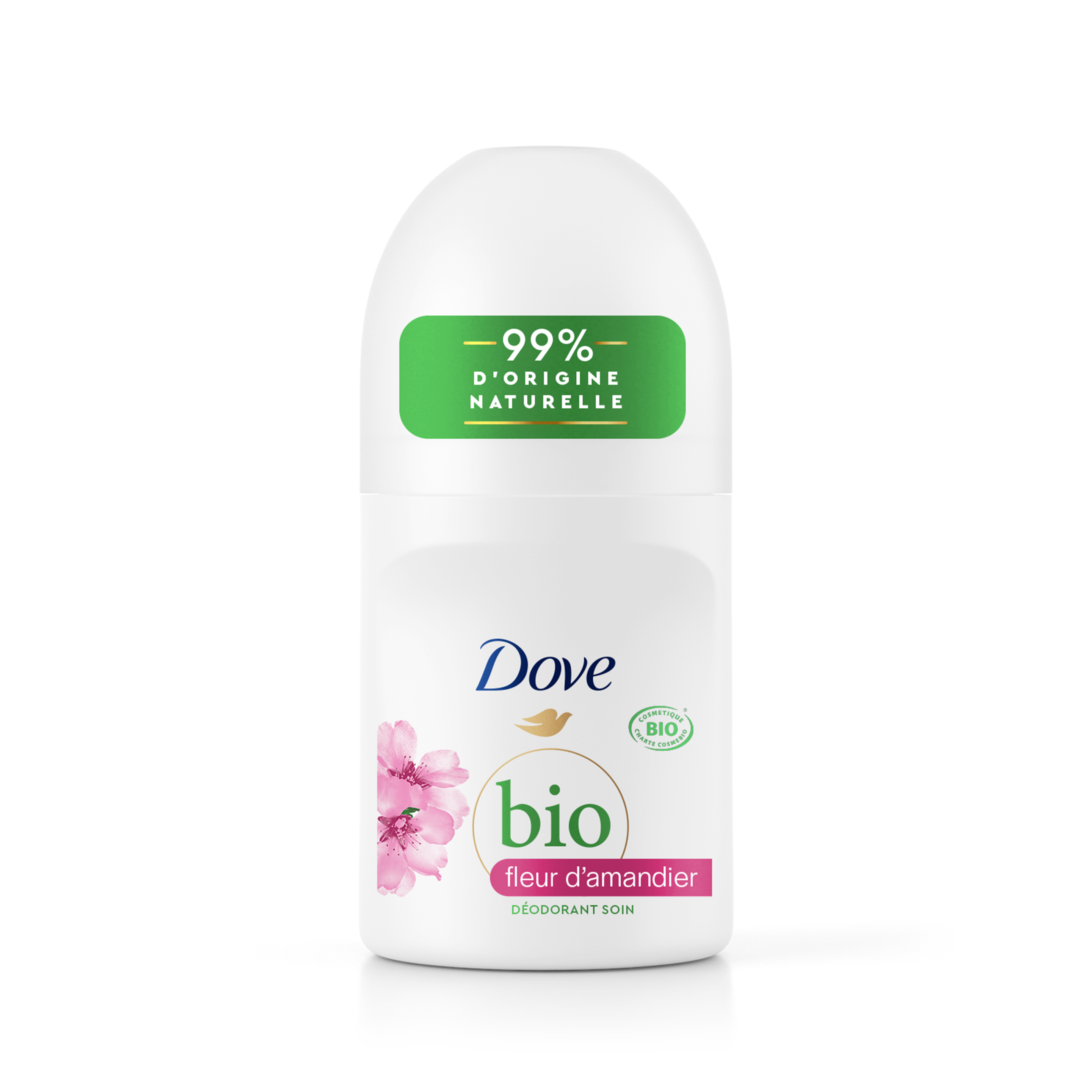 Dove Bio - Déodorant bille Fleur d'amandier