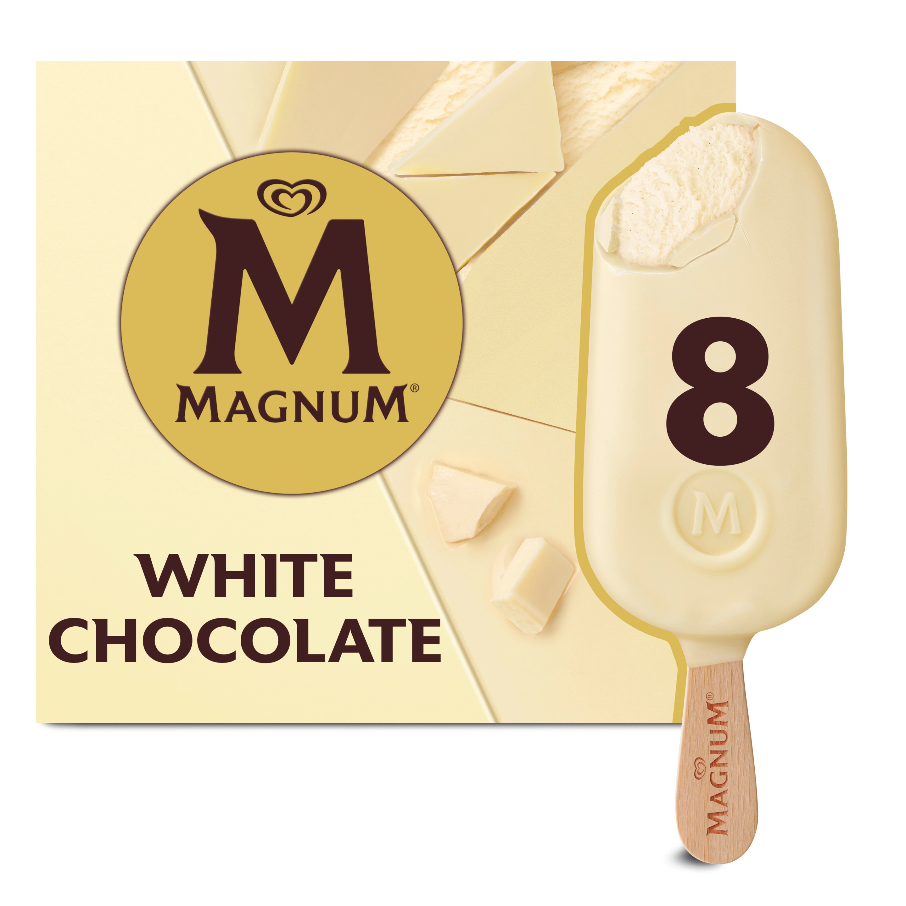 MAGNUM White Chocolate 8 x 110 ml