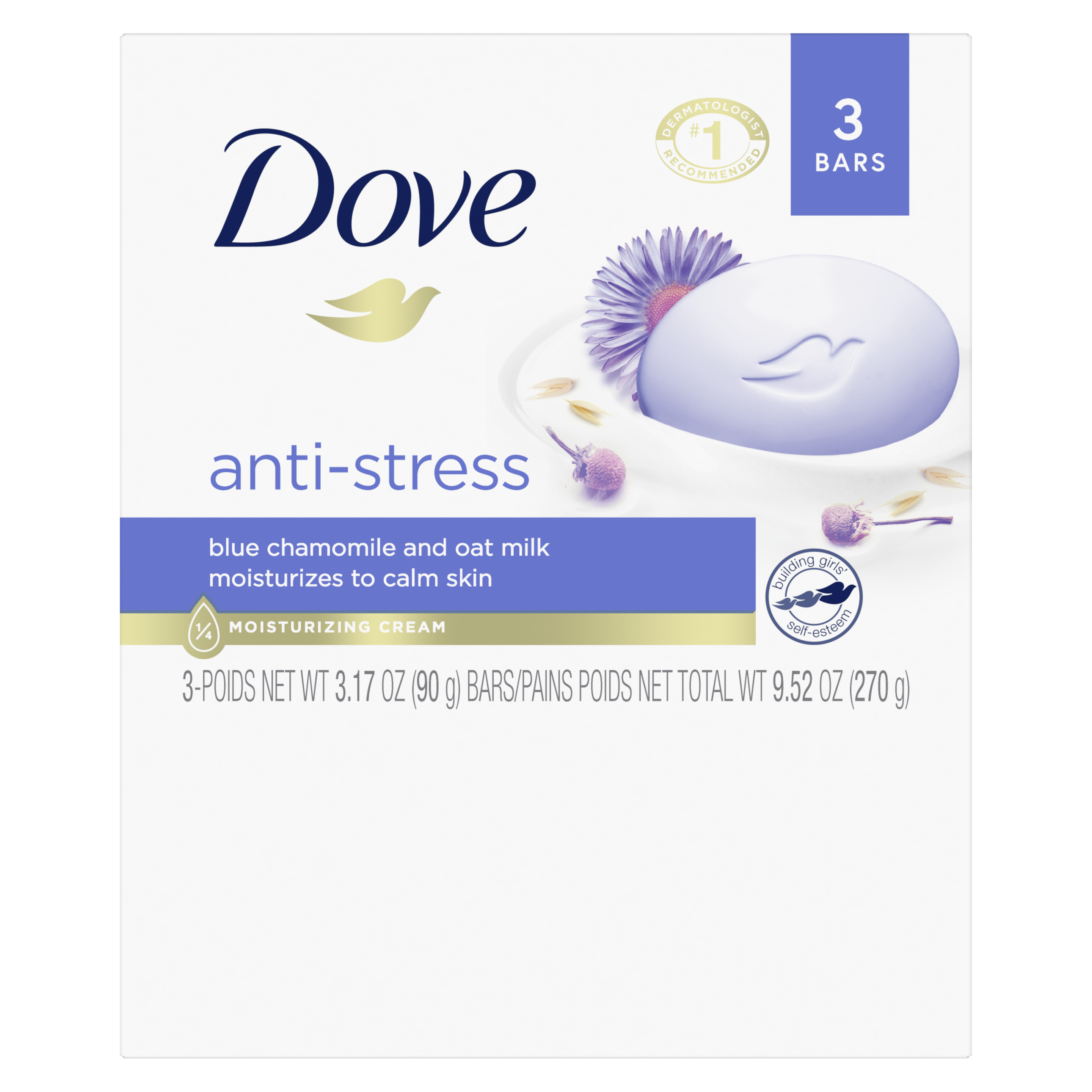 Dove Anti-stress Blue Chamomile & Oat Milk Shower Gel 250 ml - VMD