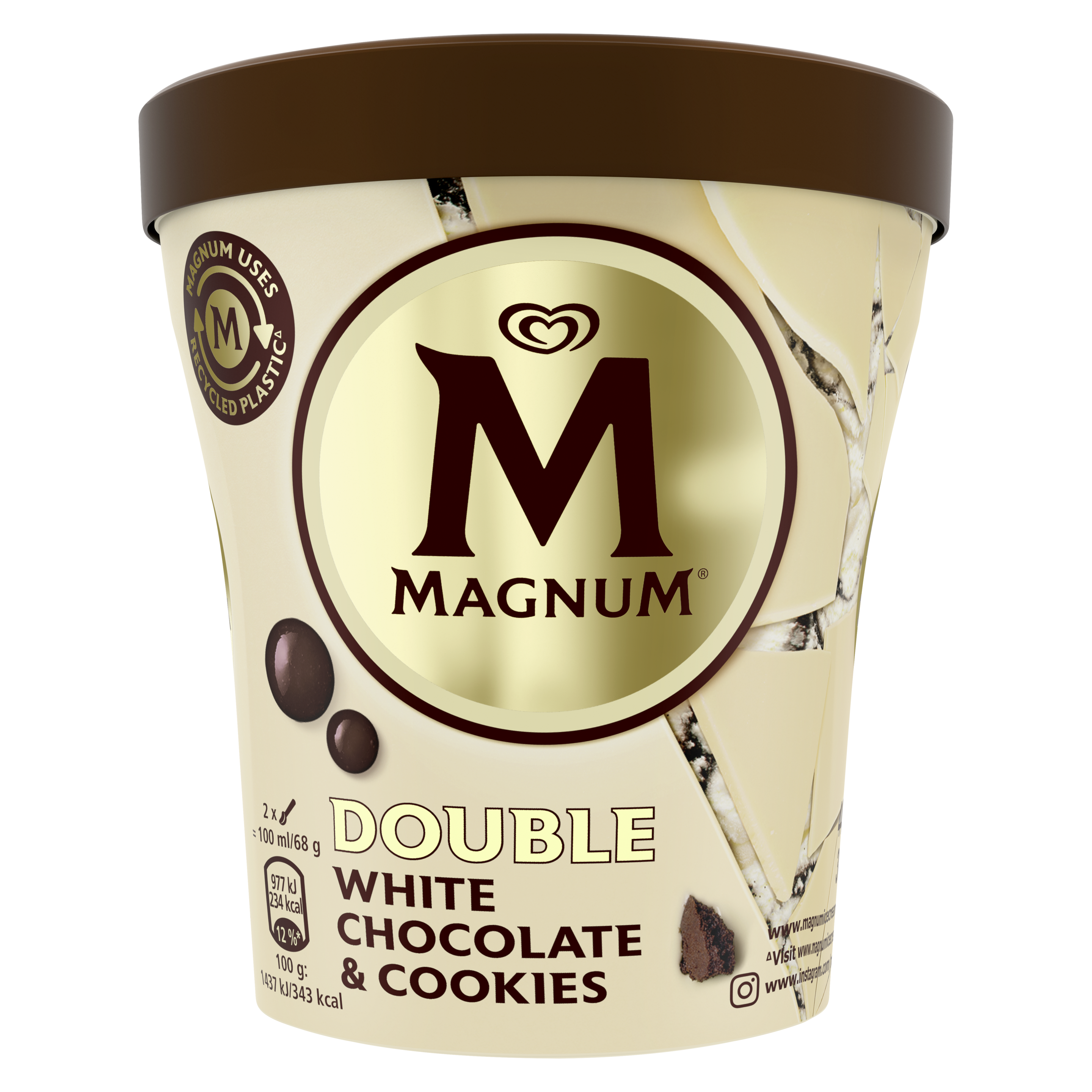 Tarrina Magnum White Chocolate & Cookies
