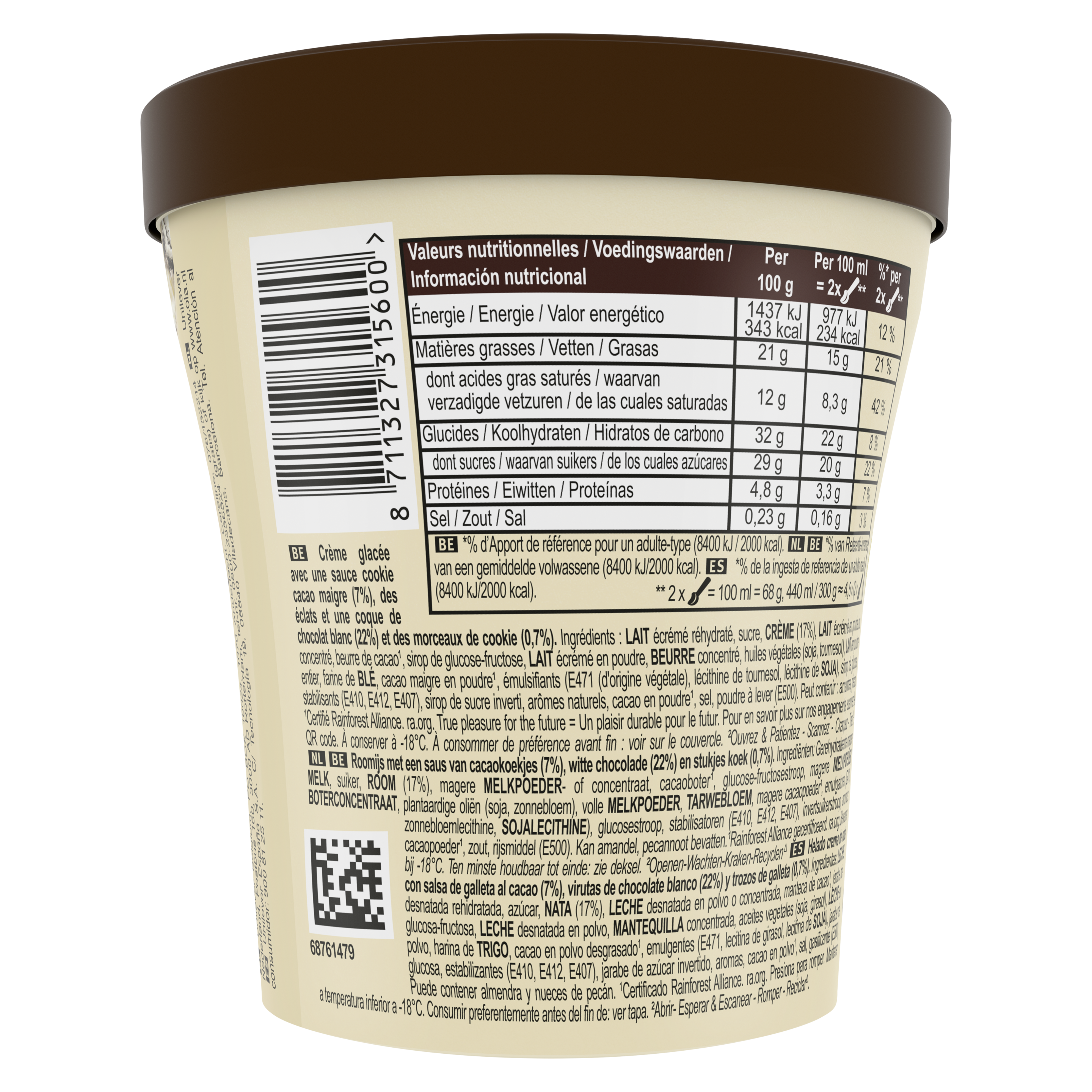 Magnum Pot Chocolat Blanc & Cookies