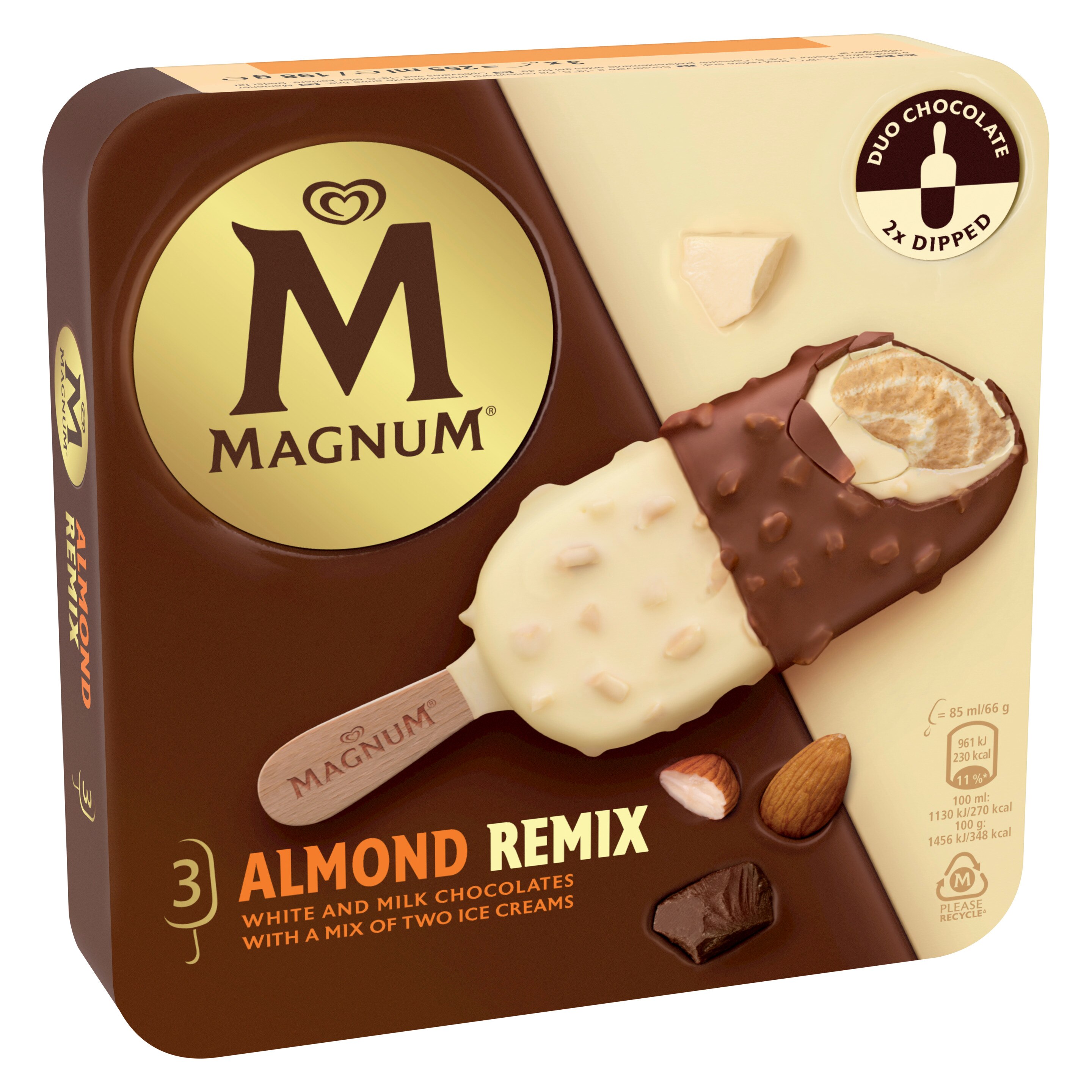 Magnum Almond Remix 3x85ml Left