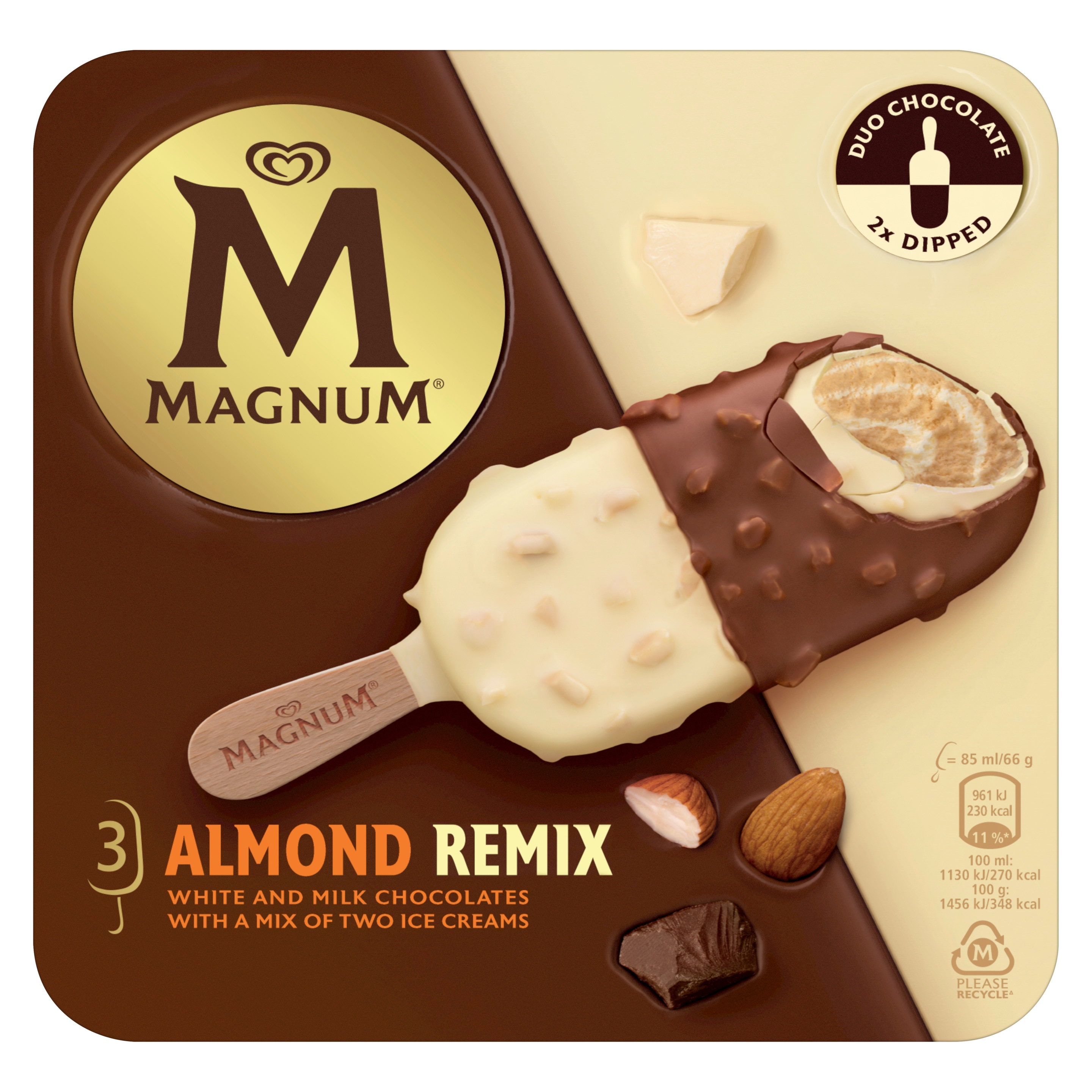 Magnum Almond Remix 3x85ml Front