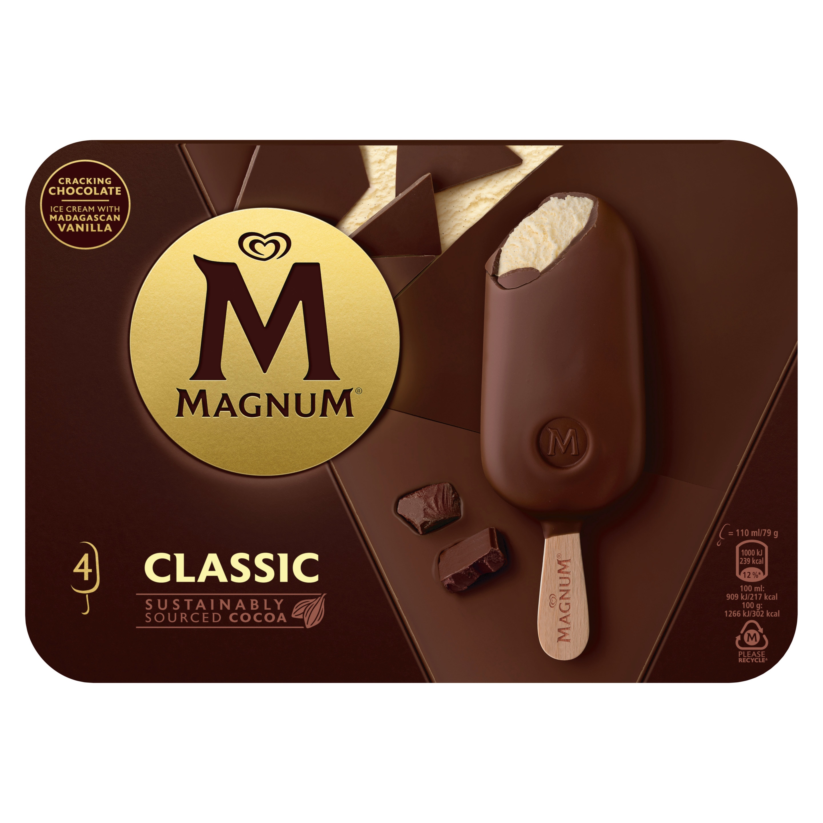 Zwei Magnum-Multipack-Kartons: Mandel & Classic